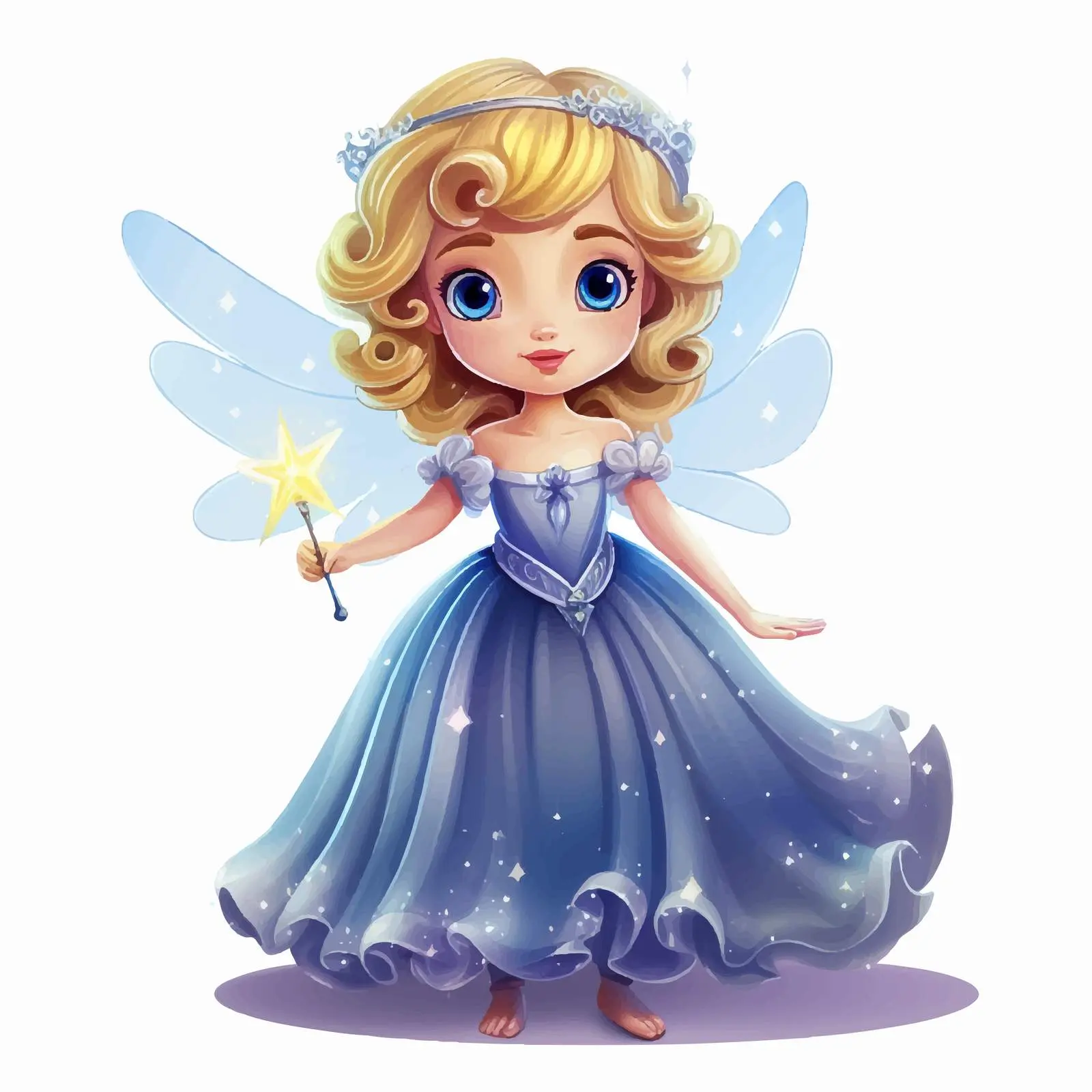 Cute Fairy Princess for Magical Party — free download from Dotvec