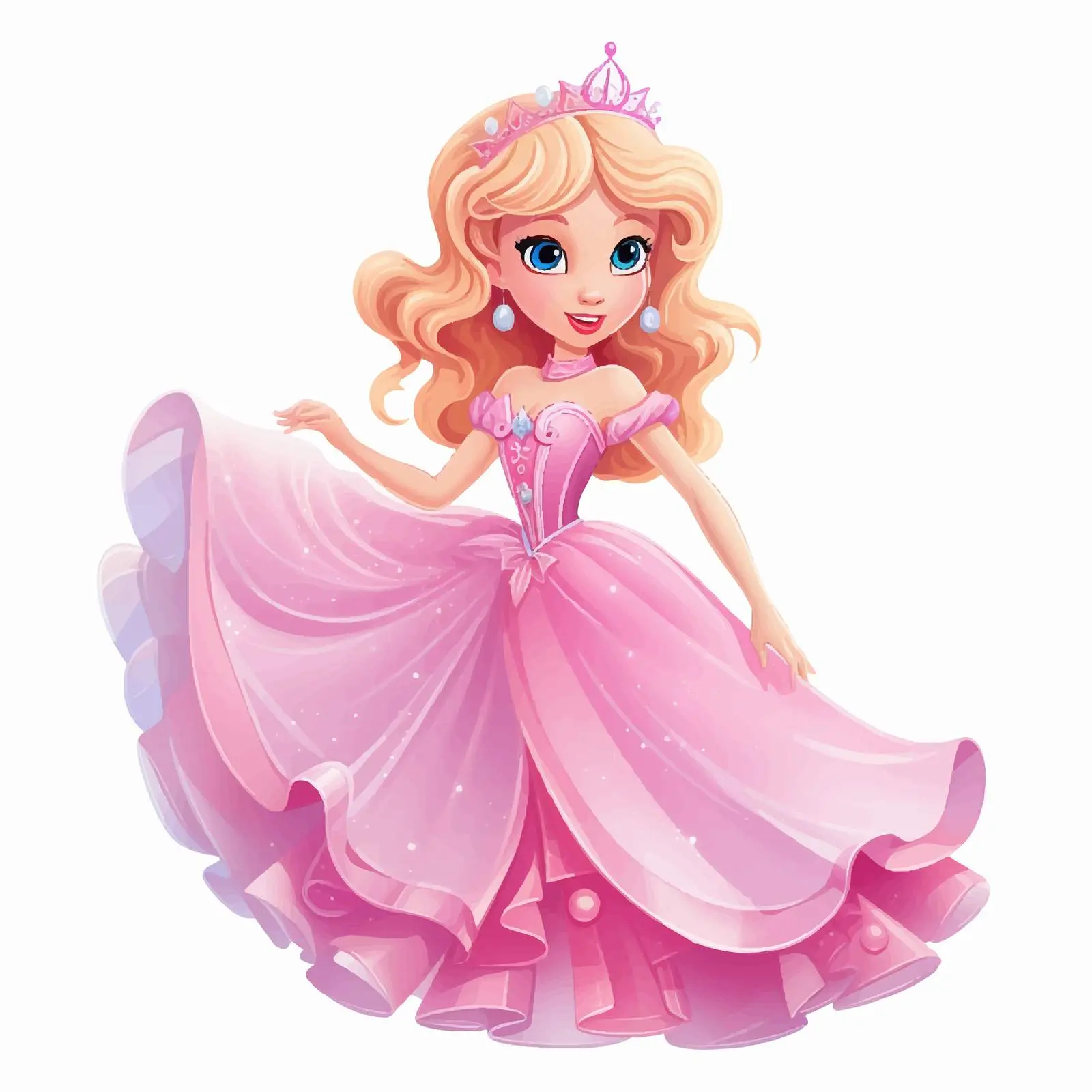 Cute Princess Fairy Cartoon for Party — free download from Dotvec