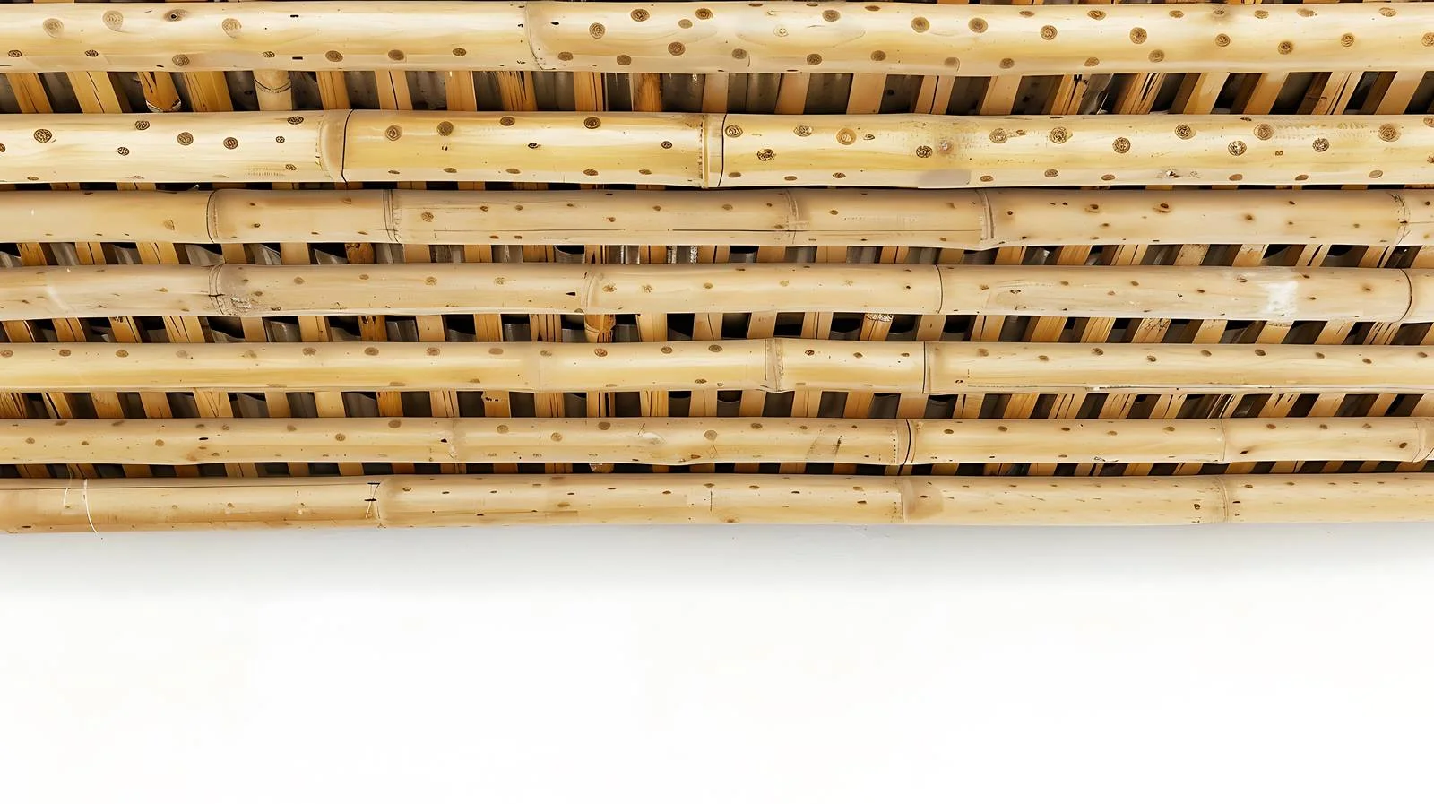 Detailed Bamboo Ceiling with Patterns – free perforated image from Dotvec