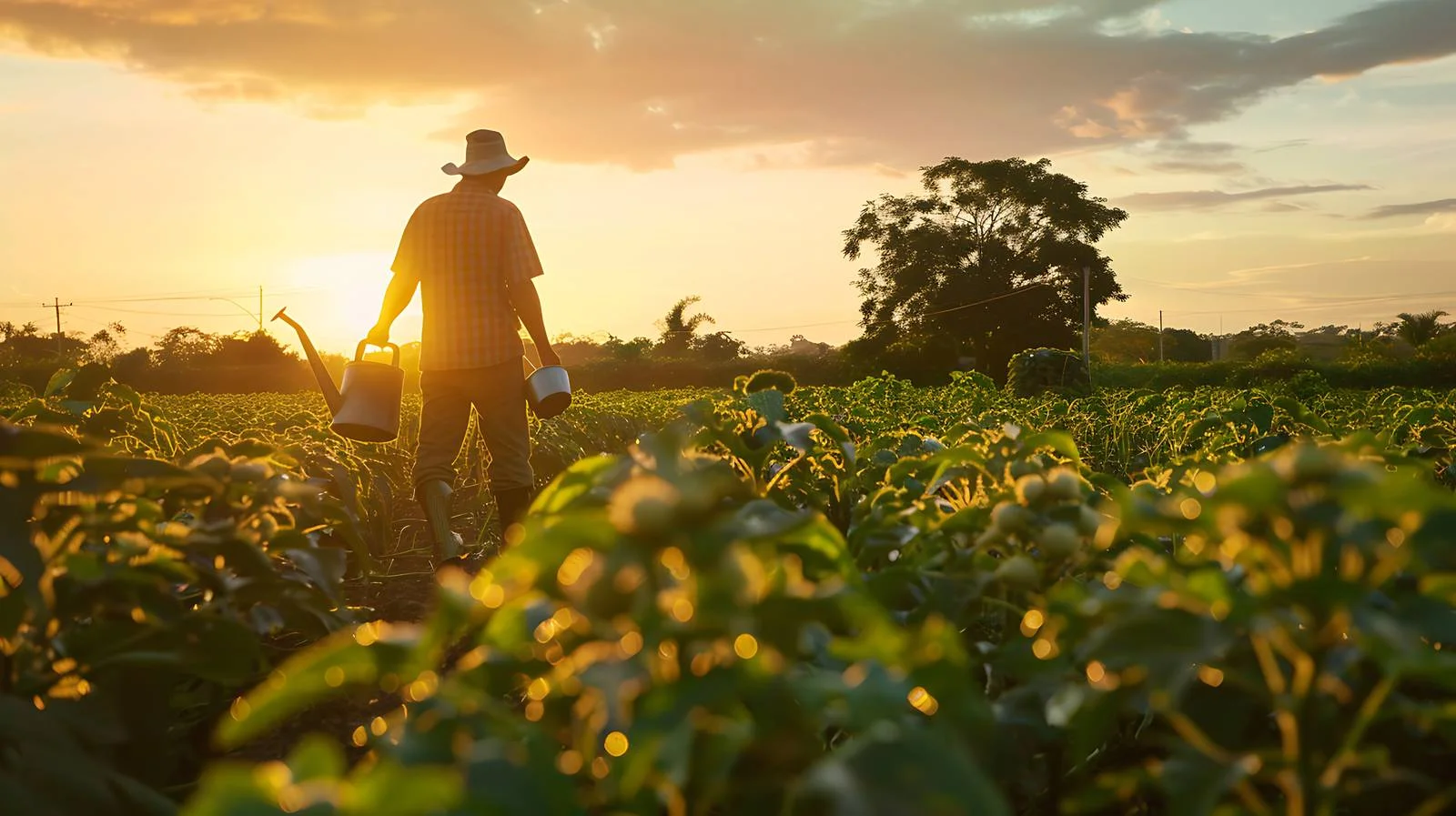 Farm Irrigation Scene — free download from Dotvec