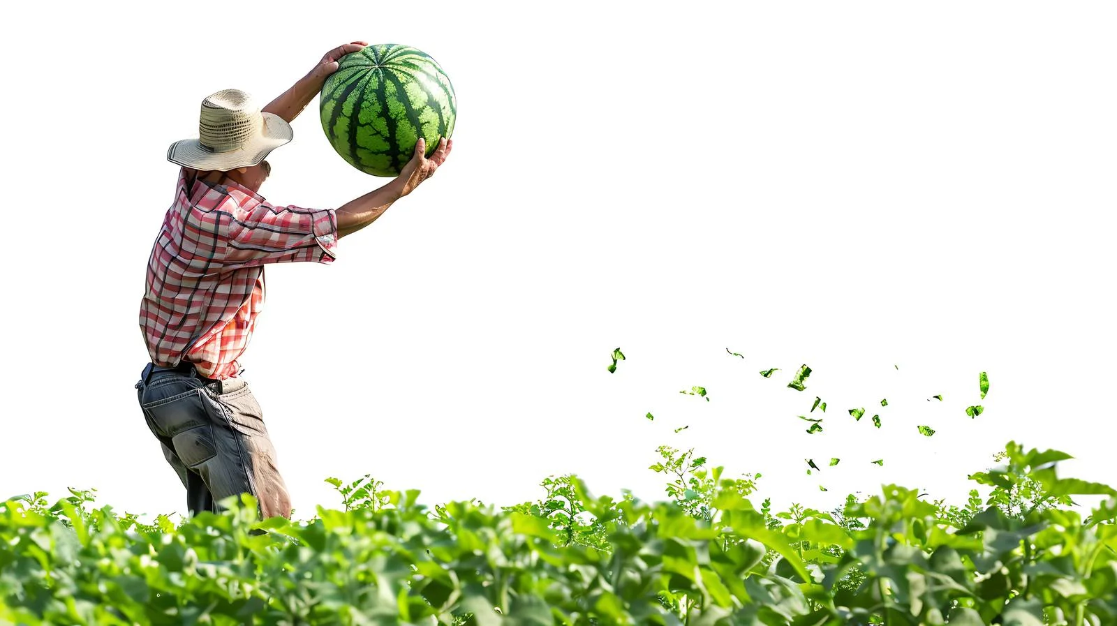 Harvesting Watermelon in Farm Field — free download from Dotvec