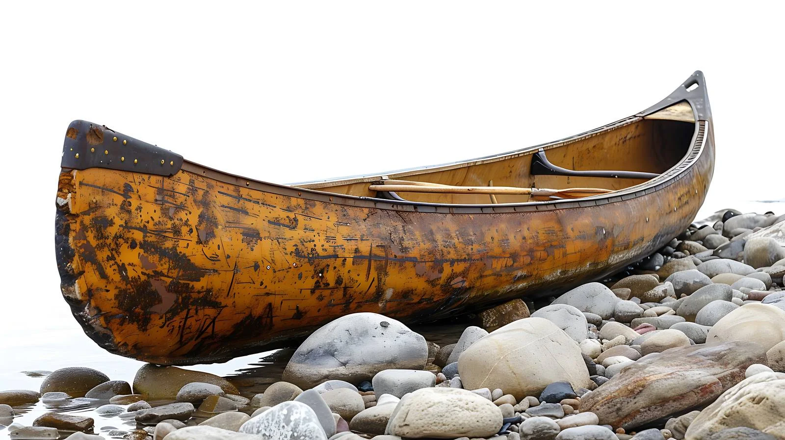 Tranquil Fishing Canoe on Northern Minnesota Shore — free download from Dotvec
