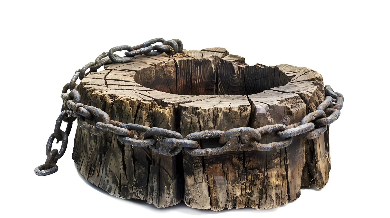 Vintage Village Well Chain on Drum — free download from Dotvec