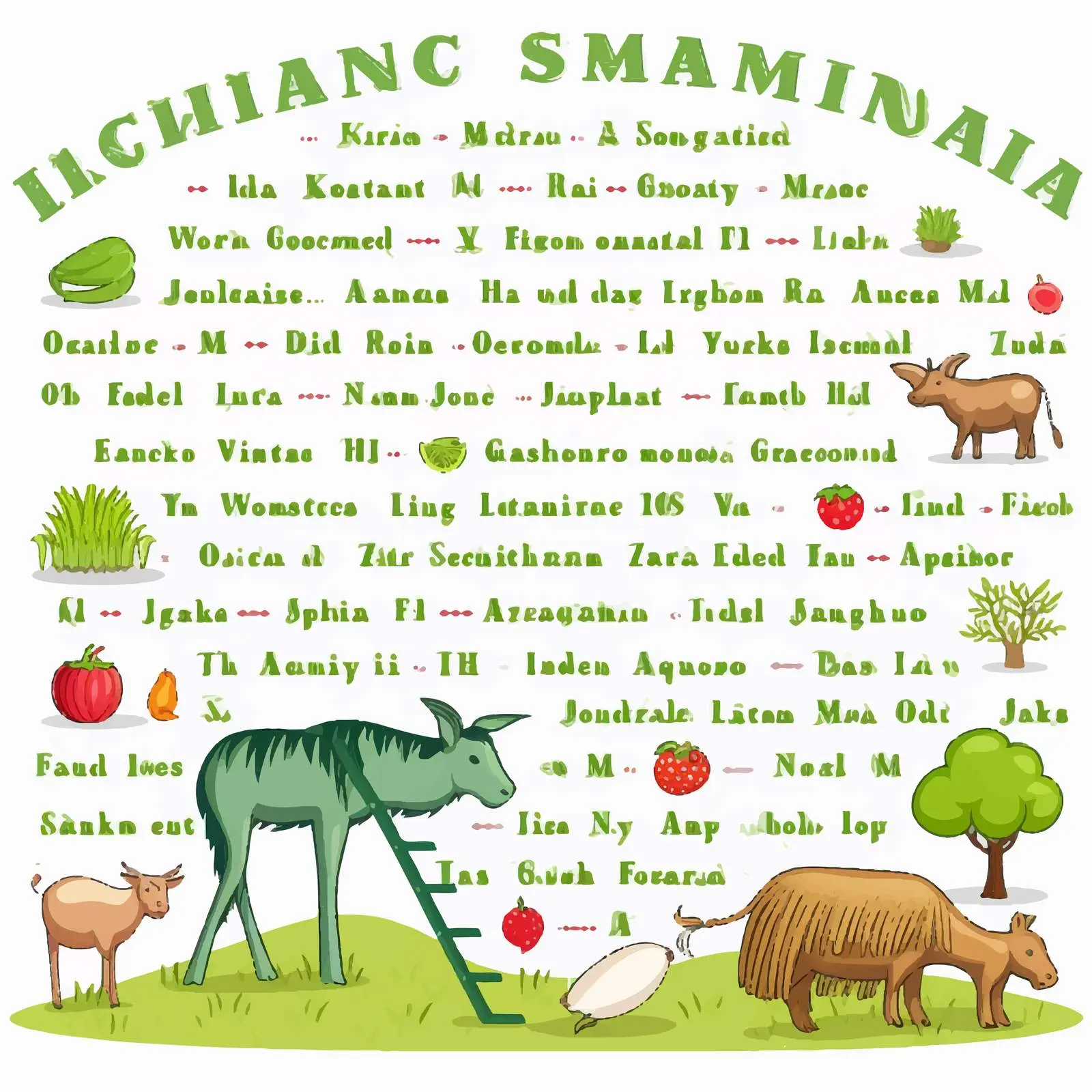 Fun Educational Farm Animals Word Search Game — free download from Dotvec