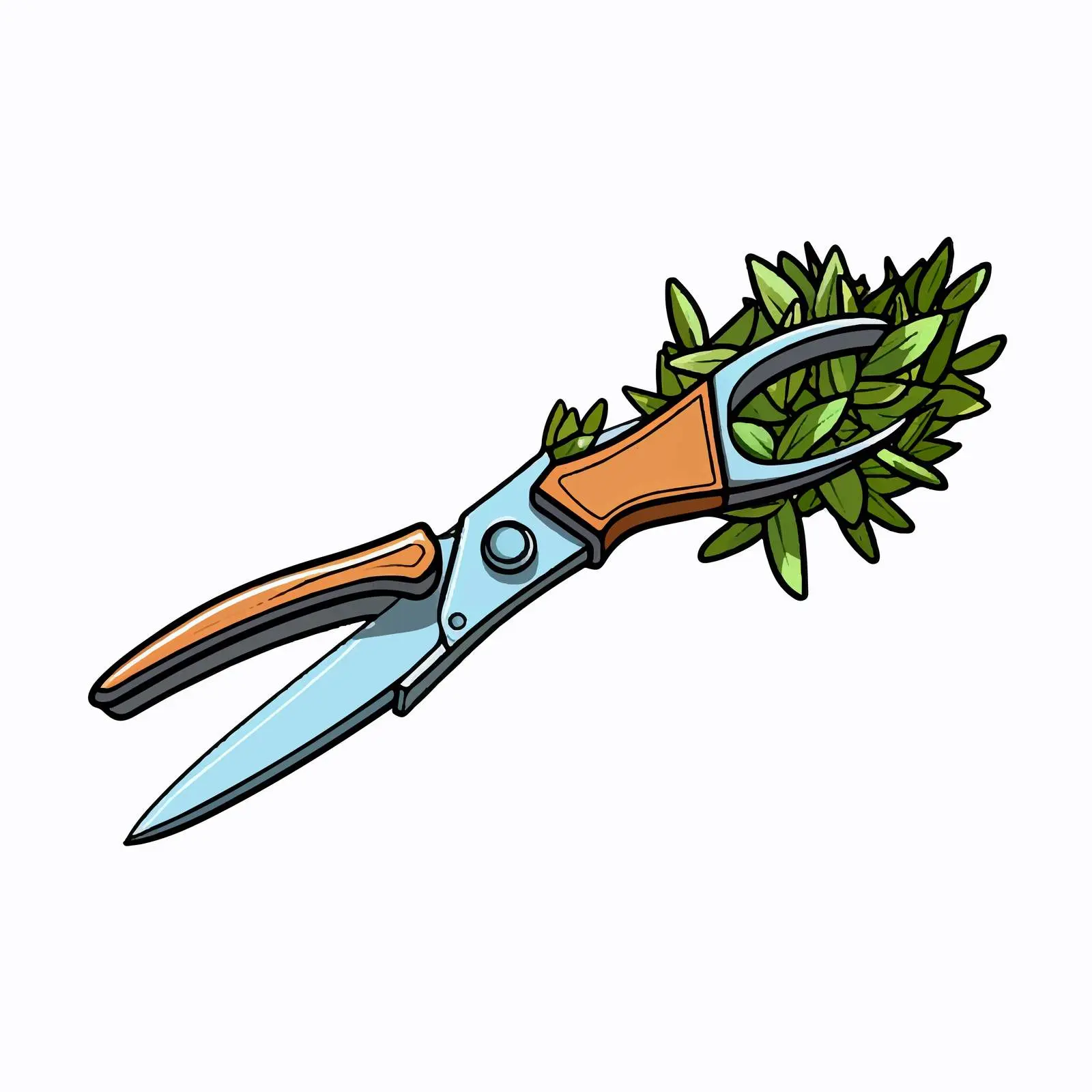 Garden Shears Vector Illustration — free download from Dotvec