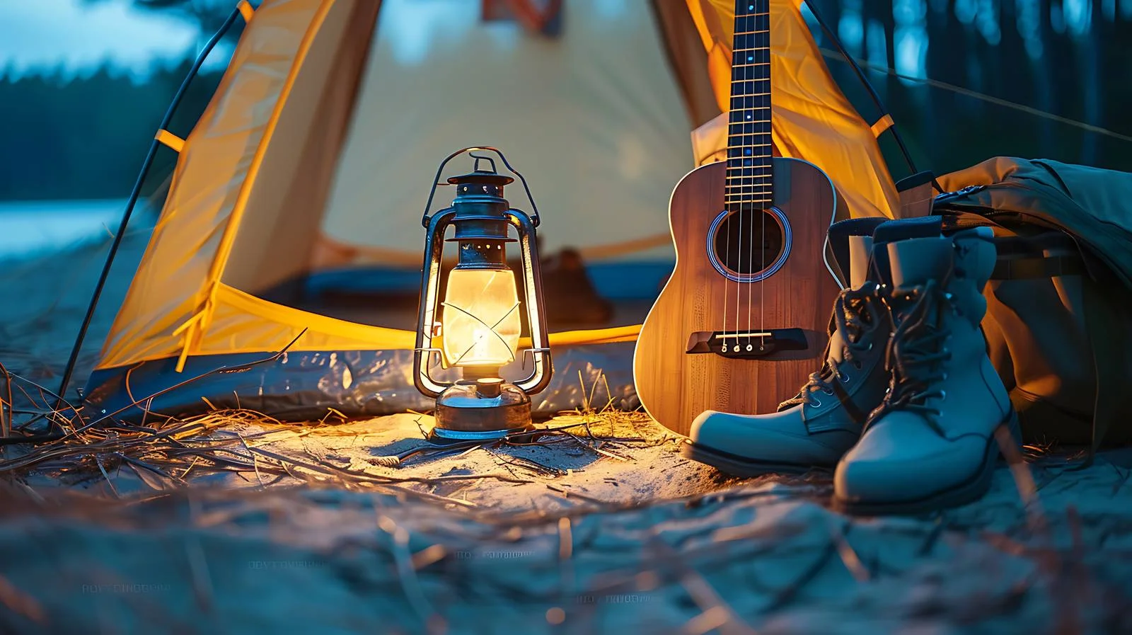 Tent Floor Gas Lamp Night Bag — free download from Dotvec