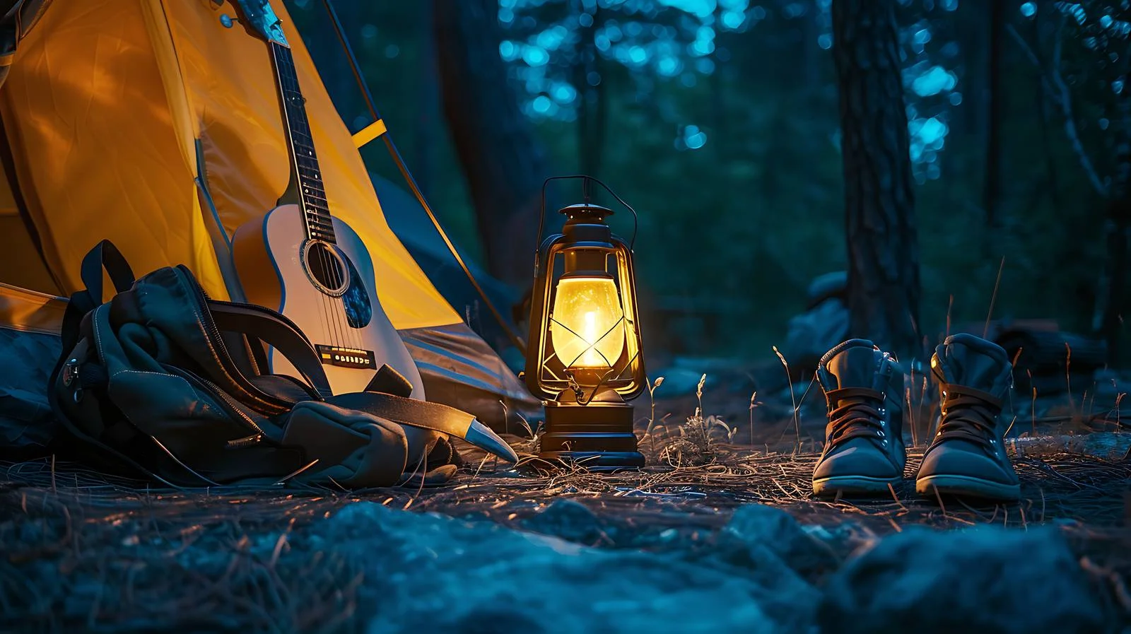 Night Camping Gas Lamp Illumination — free download from Dotvec