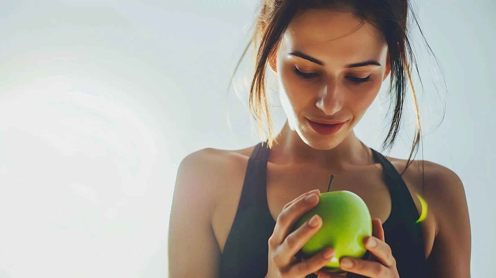 Fitness Lifestyle with Smartphone and Apple — free download from Dotvec