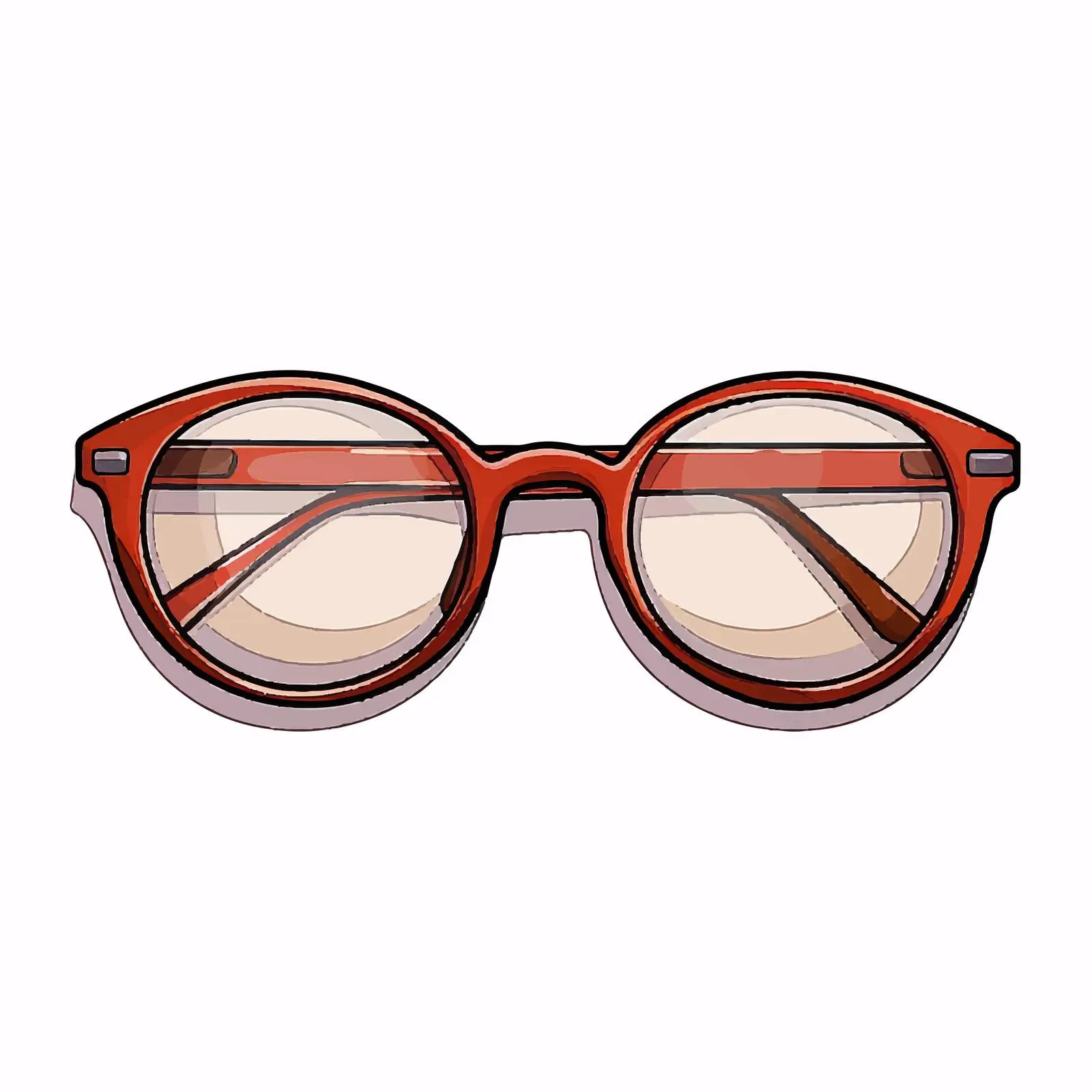 Cartoon Vector Illustration of Glasses – free illustration clipart image from Dotvec