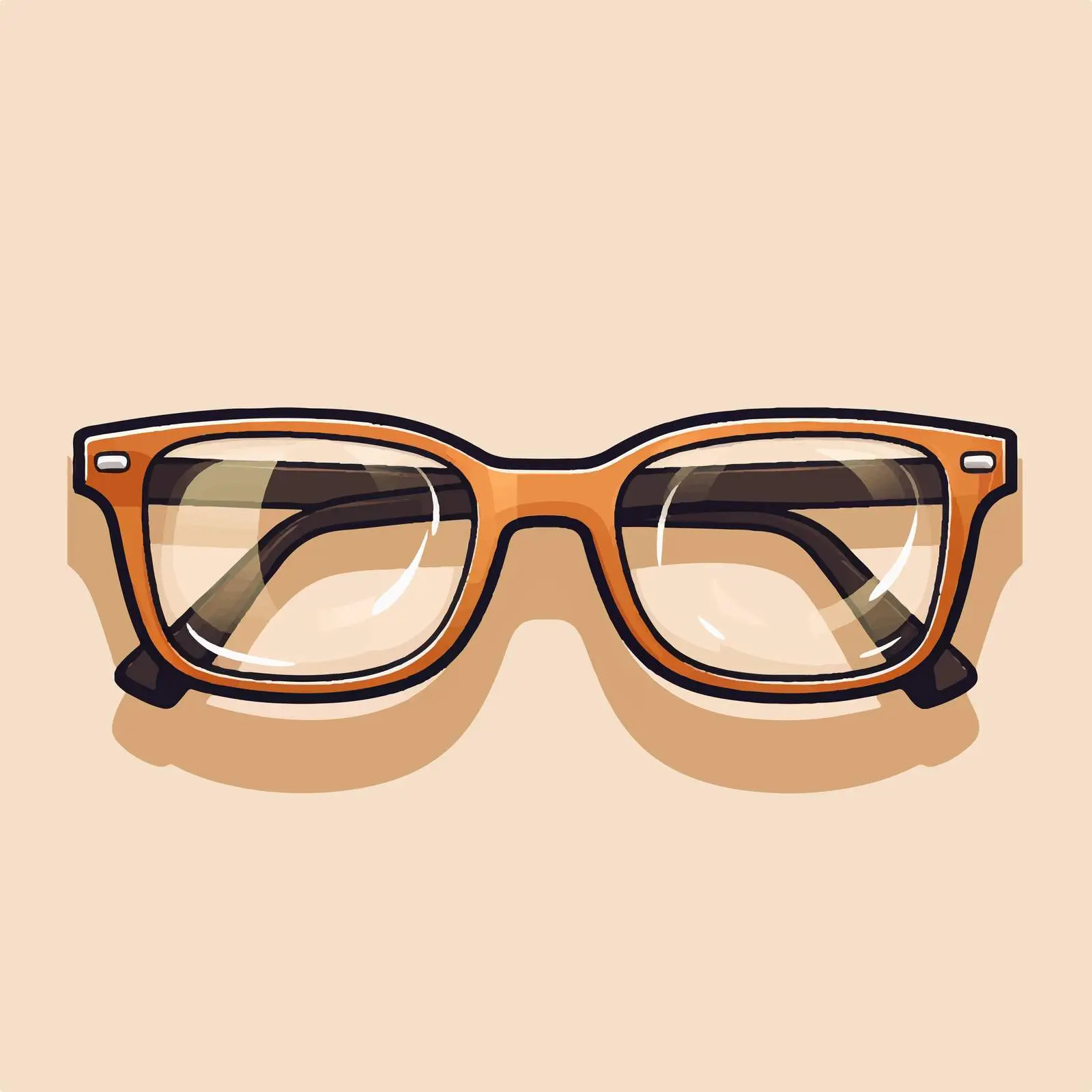 Cartoon Glasses Vector Illustration for Creative Use — free download from Dotvec