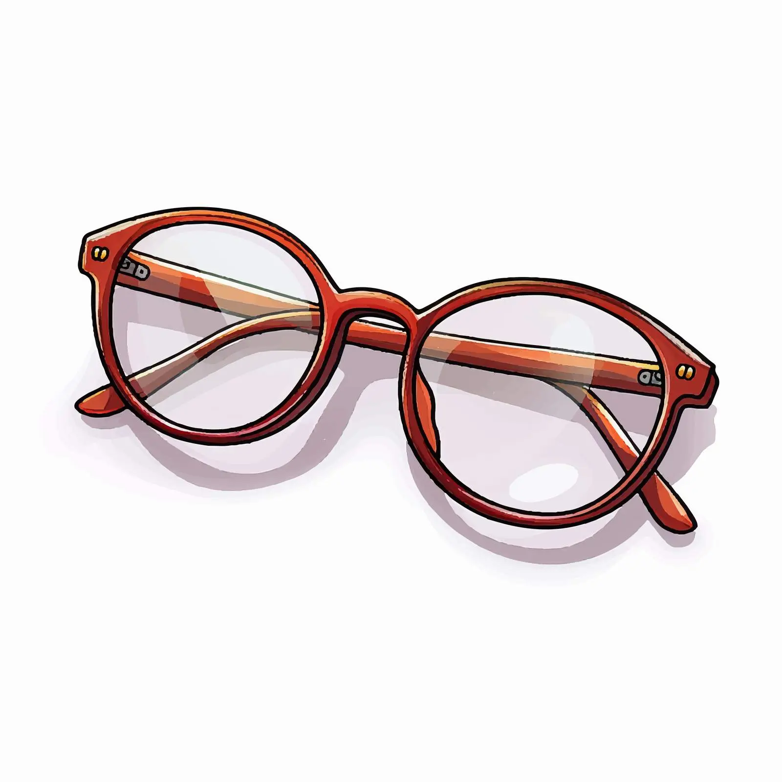 Cartoon Glasses Vector Illustration — free download from Dotvec