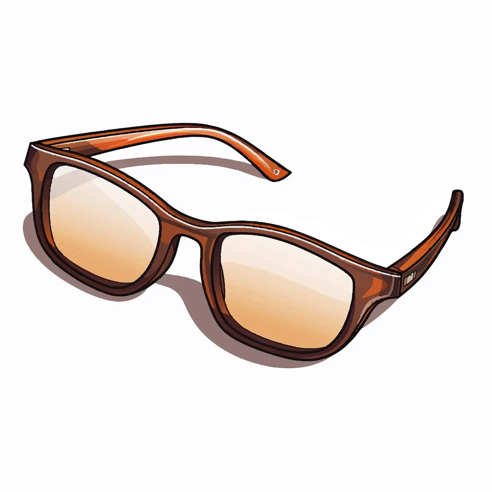 Cartoon Glasses Vector Illustration — free download from Dotvec