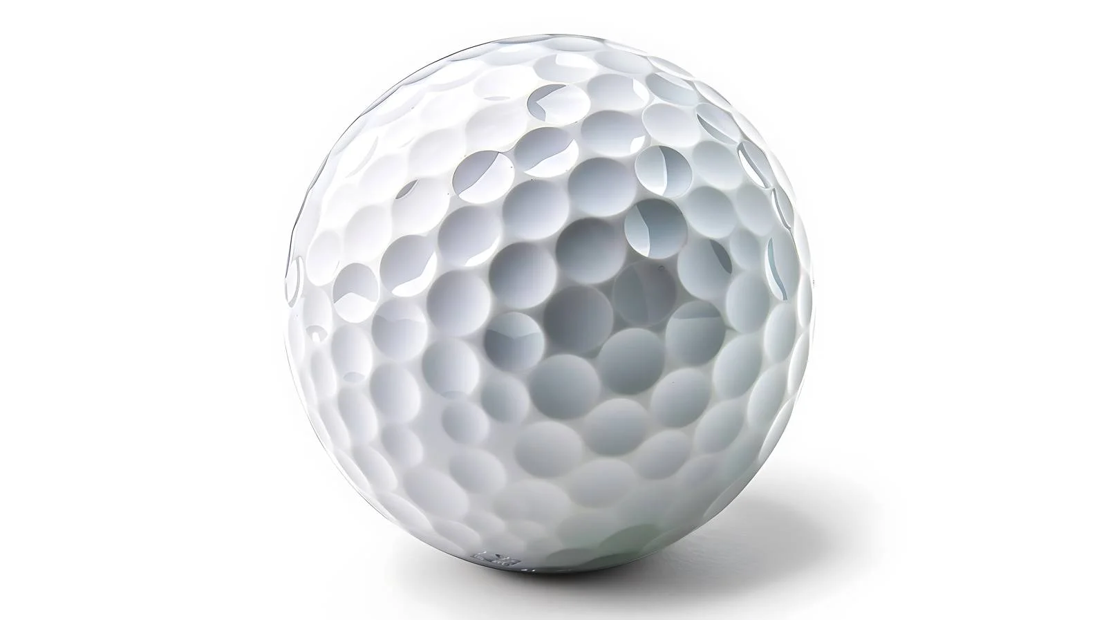 Single Golf Ball on White with Clip — free download from Dotvec