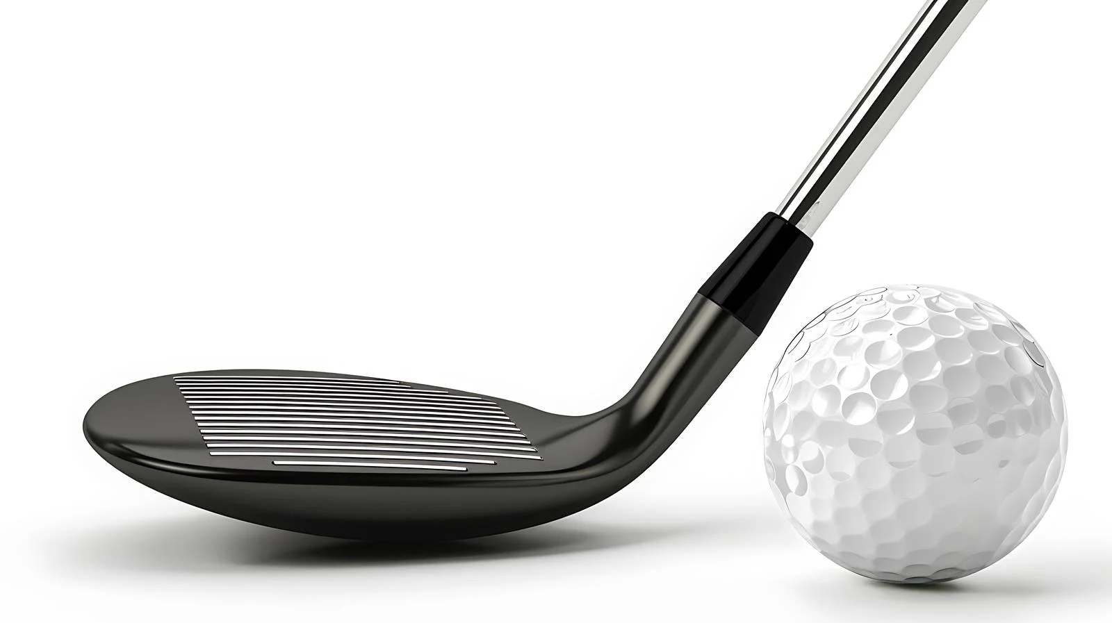 Professional Golf Club and Ball on White — free download from Dotvec