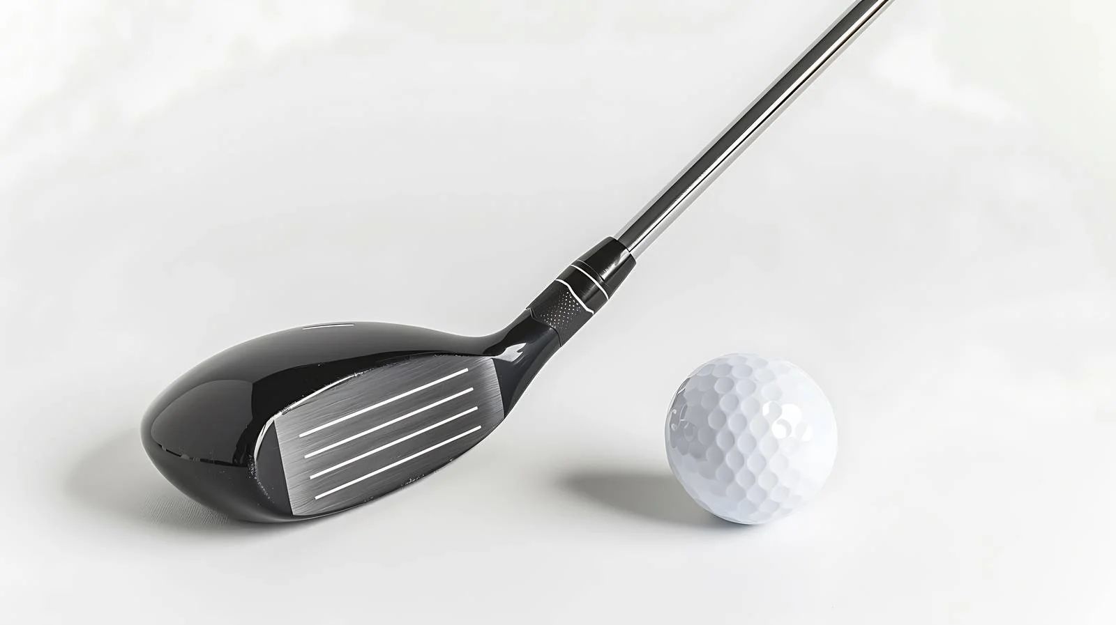 Professional Golf Club and Ball on White — free download from Dotvec