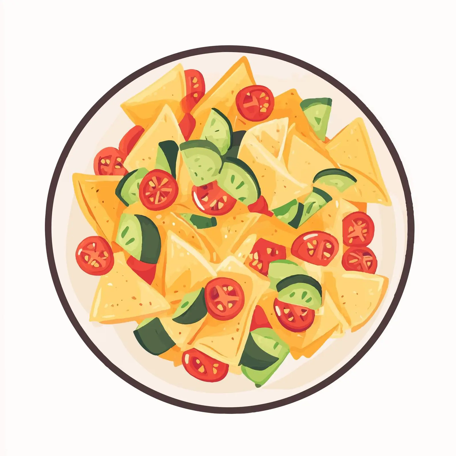 Gourmet Nachos with Fresh Vegetables — free download from Dotvec