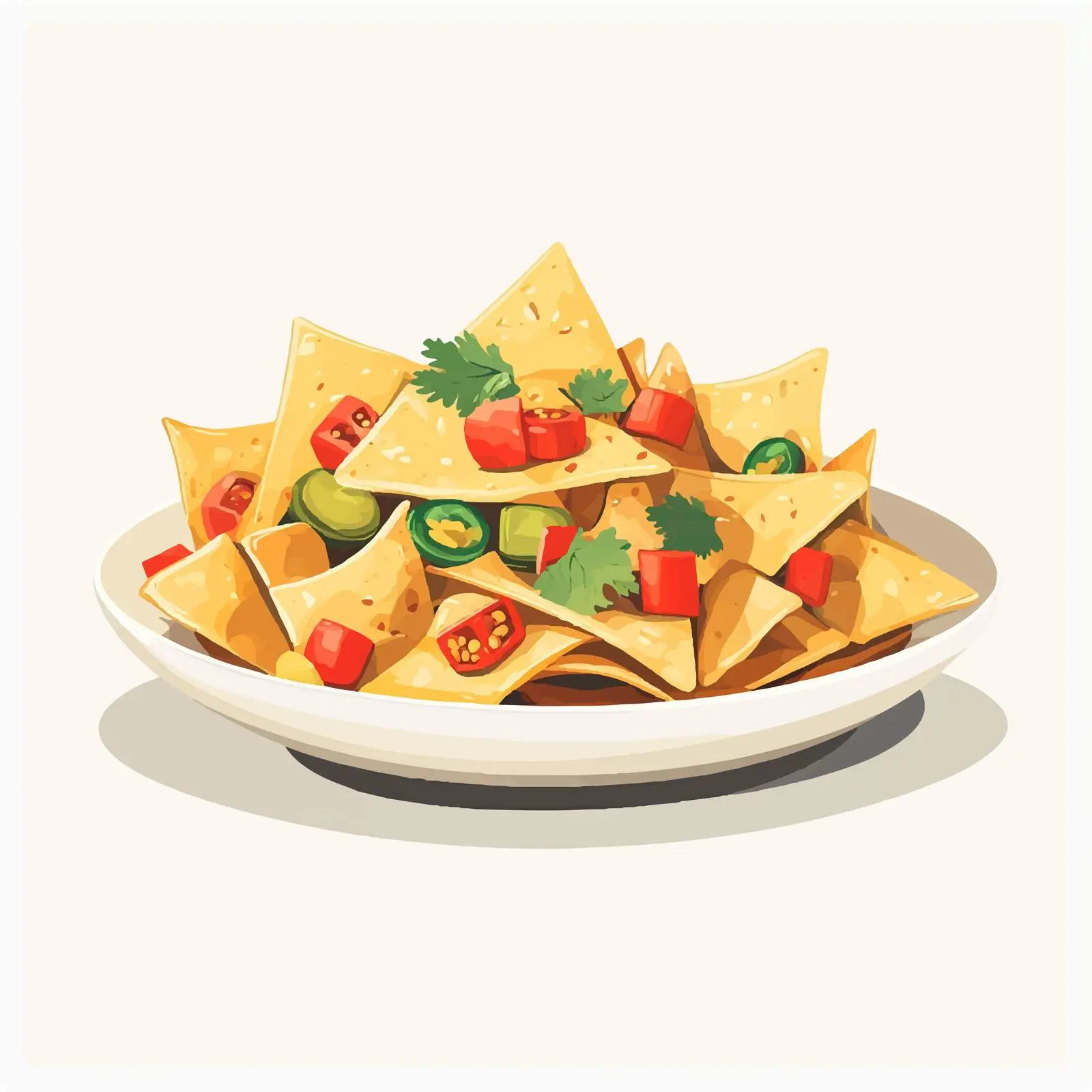 Gourmet Nachos with Fresh Cilantro — free download from Dotvec