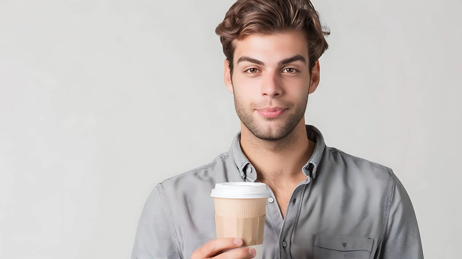 Stylish man enjoying coffee with a view — free download from Dotvec