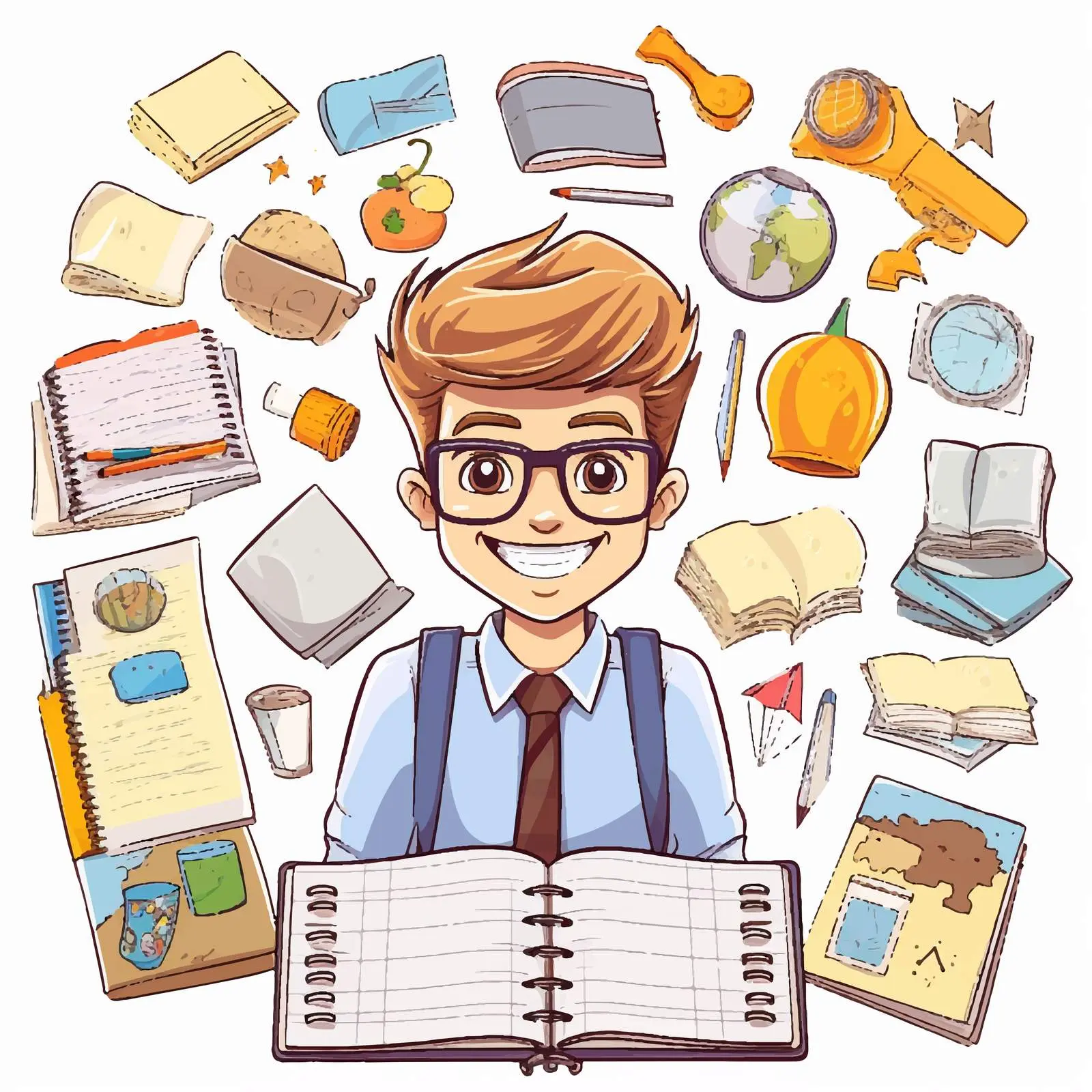 Lesson Plan Organizer Template for Students – free checklist image from Dotvec