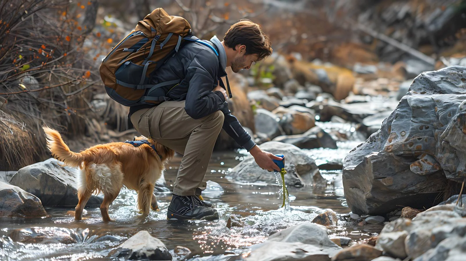 Nature Adventure with Dog — free download from Dotvec