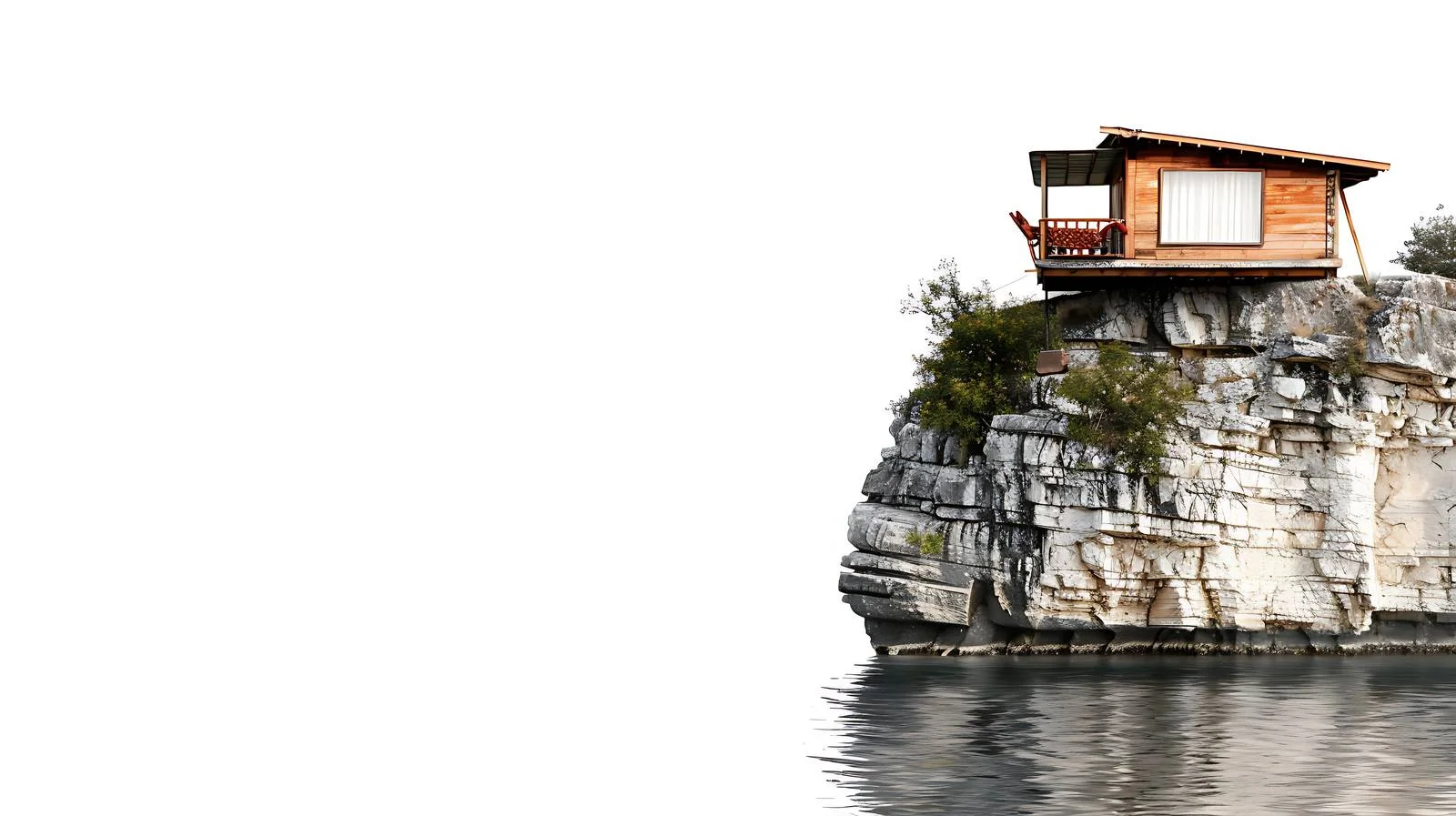 Sailing Houseboat Departs Waterfront in Evening Light — free download from Dotvec