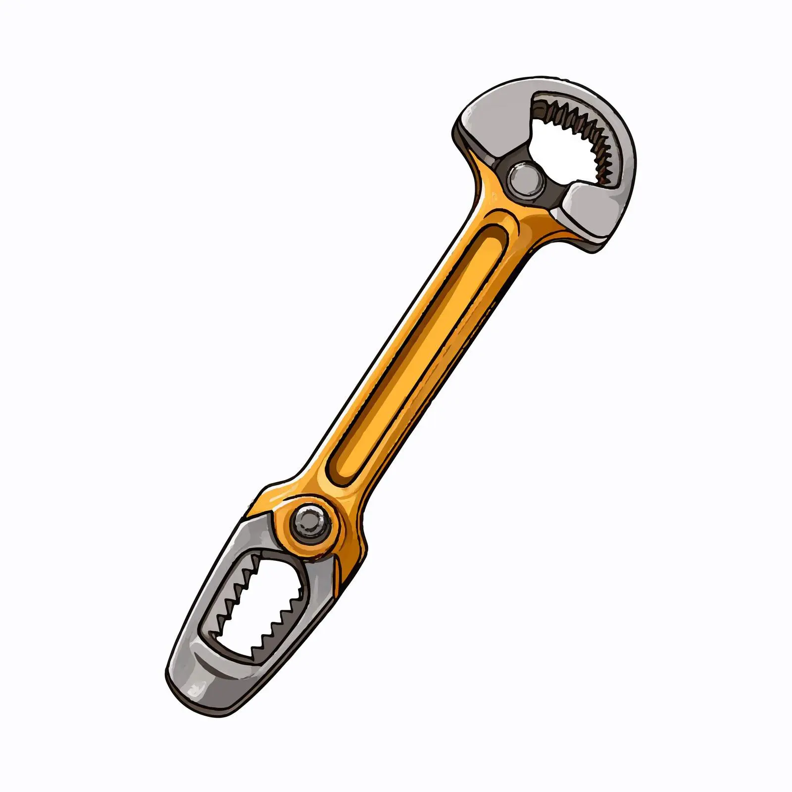 Top View Spanner Isolated on White Background – free mechanical tool image from Dotvec