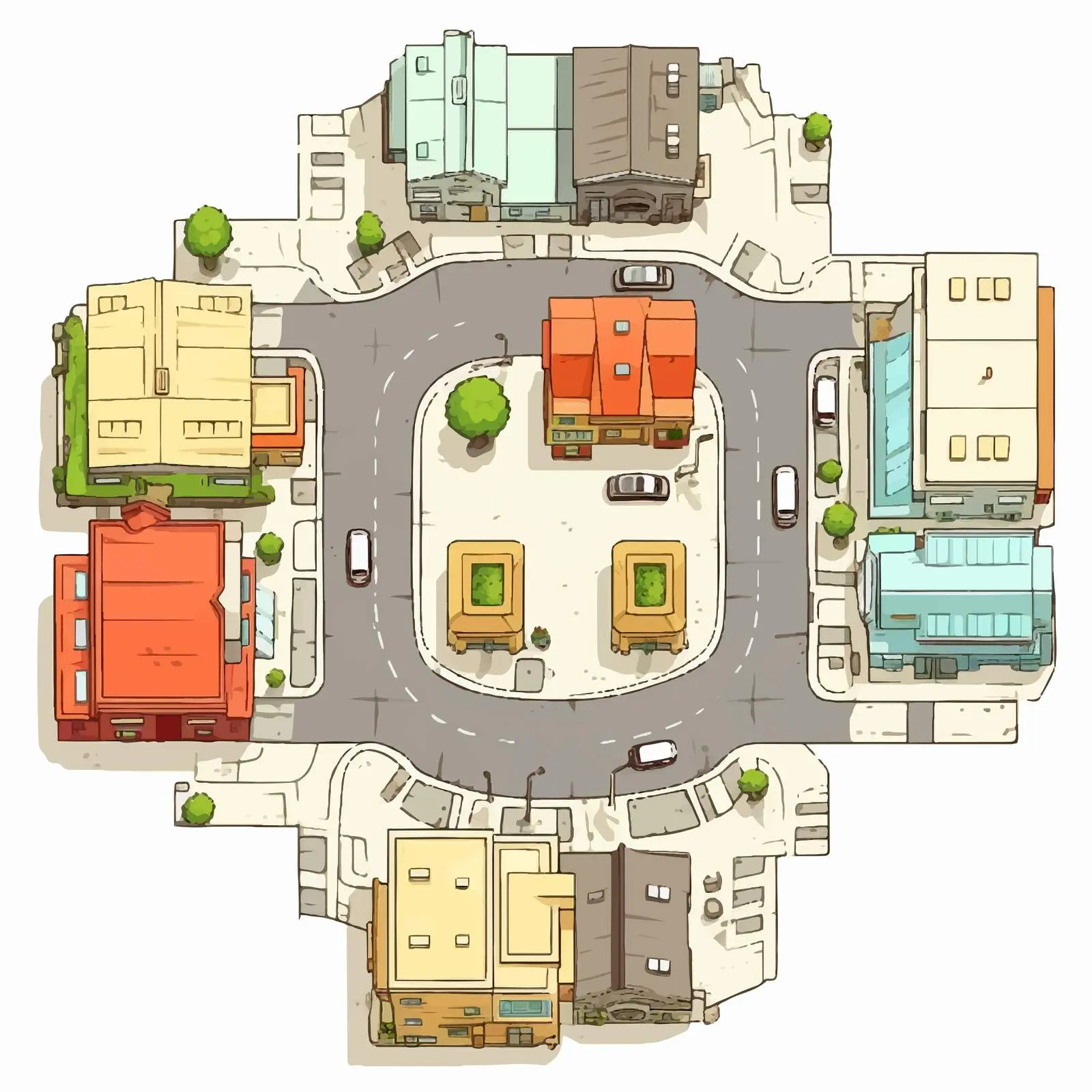 Isolated Cartoon Vector on White Background — free download from Dotvec