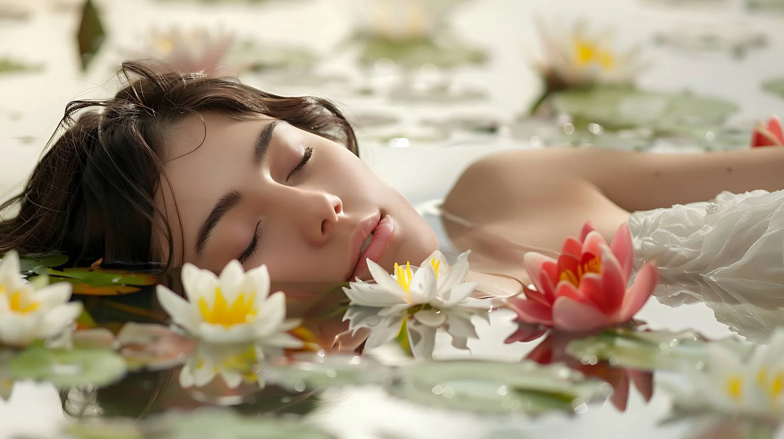 Tranquil beauty by serene waterside bliss — free download from Dotvec