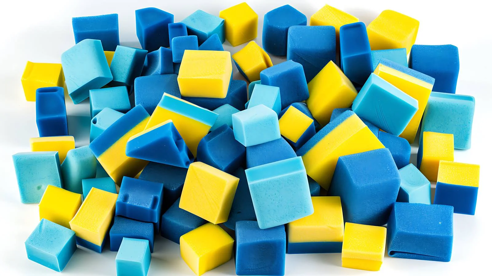 Assorted Foam Blocks in Multicolor Tones — free download from Dotvec