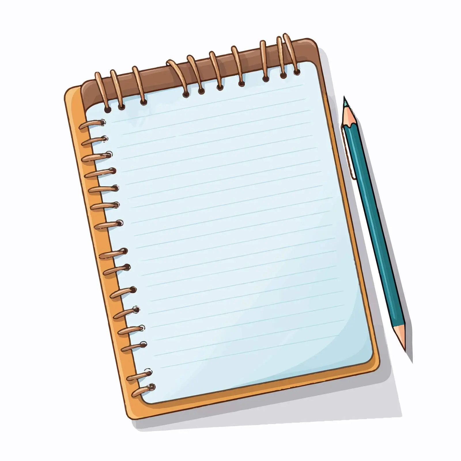 Lined Notepad with Lesson Plan Vector Design — free download from Dotvec