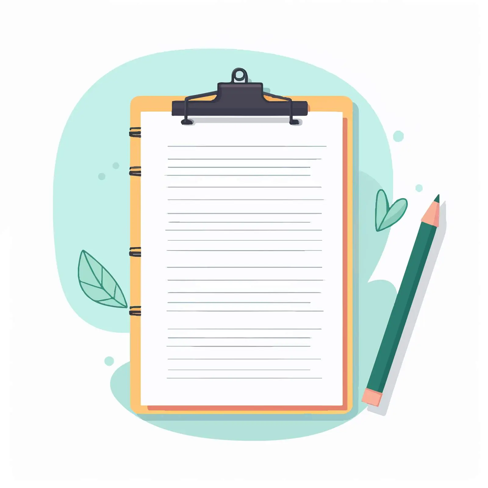 Lined Notepad with Student Lesson Plan Vector — free download from Dotvec