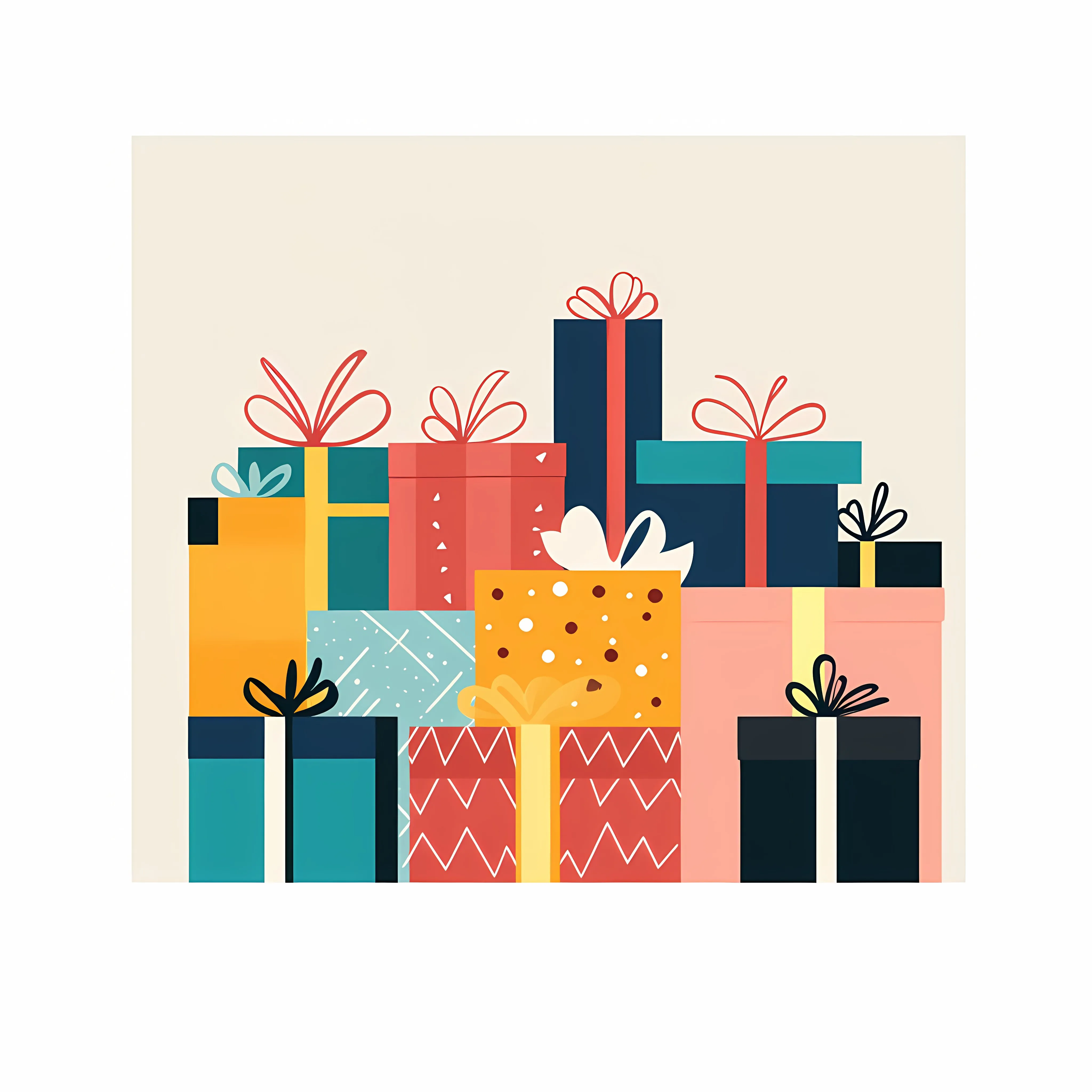 Colorful Gift Boxes in Various Sizes Vector — free download from Dotvec