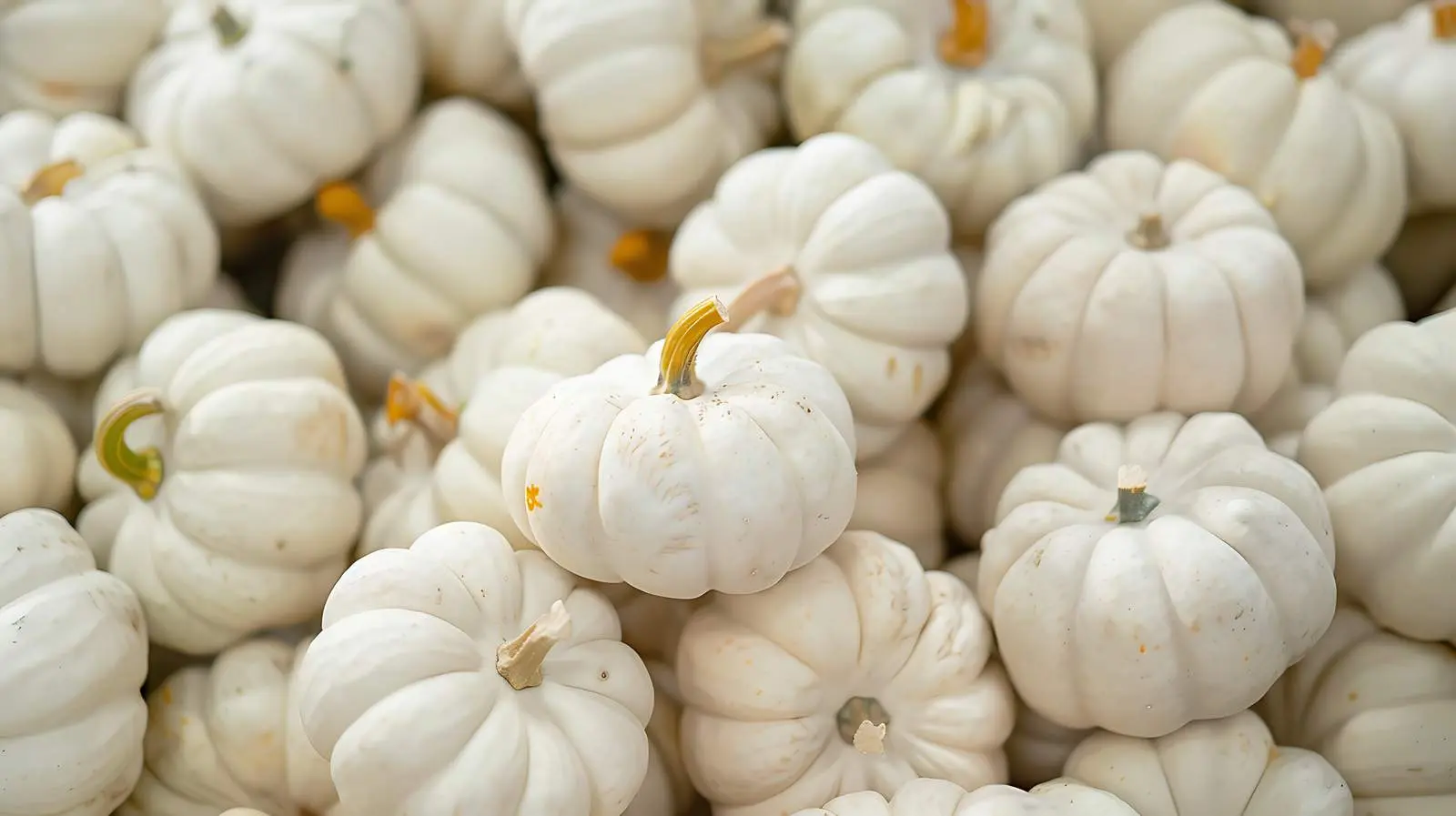 Abundant White Pumpkins at Farmer's Market – free festive season image from Dotvec