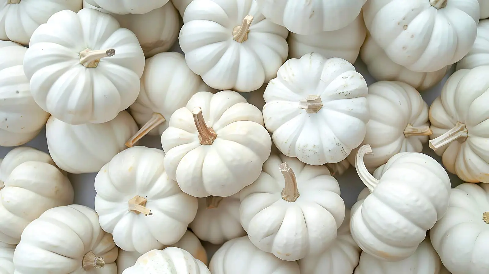 White Pumpkins at Farmers Market in Autumn — free download from Dotvec