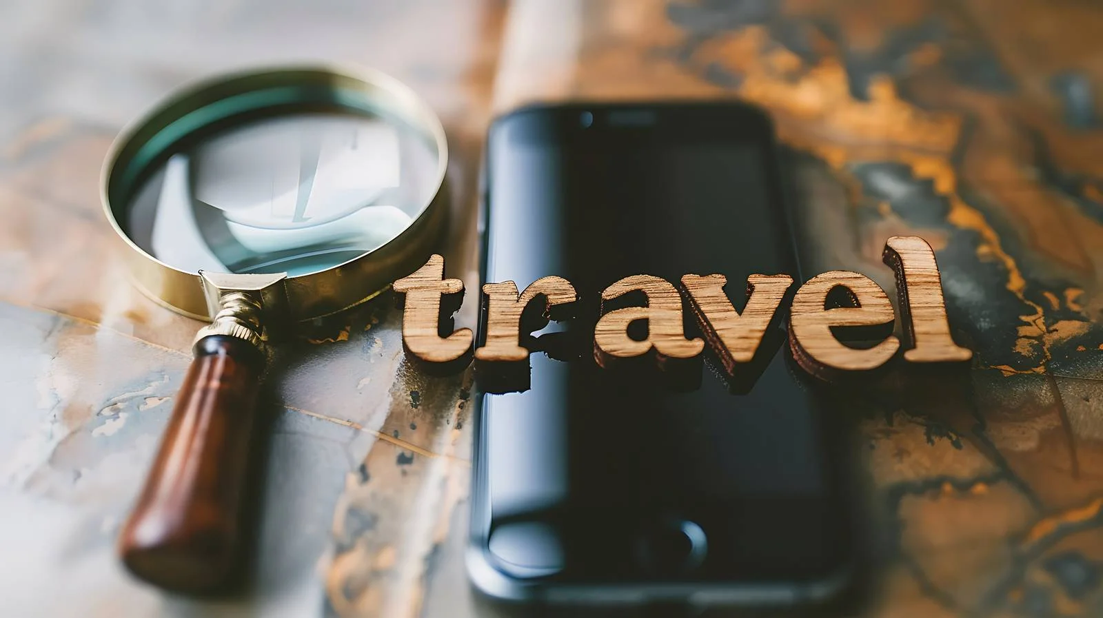 Travel Exploration Tool Phone Concept — free download from Dotvec