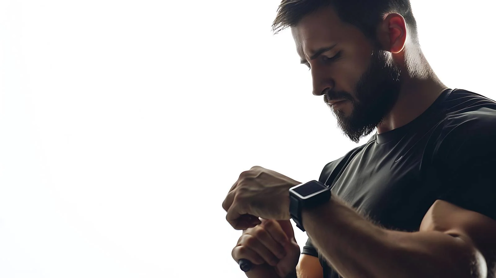 Fitness Enthusiast Monitoring Workout Progress — free download from Dotvec