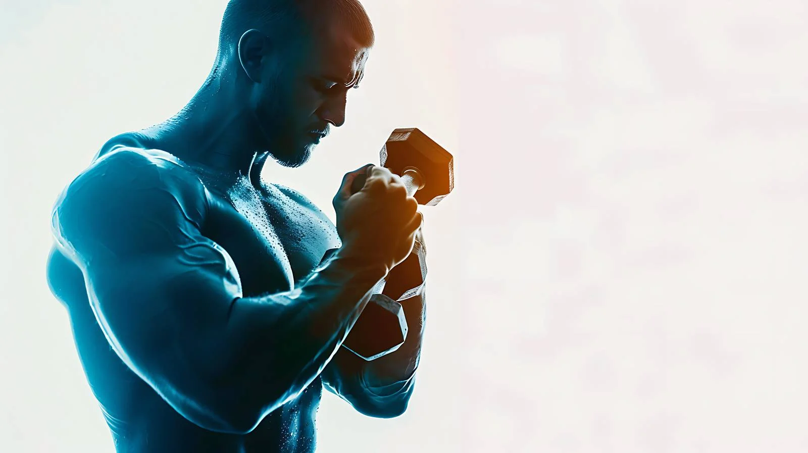 Triceps Dumbbell Exercise Man — free download from Dotvec