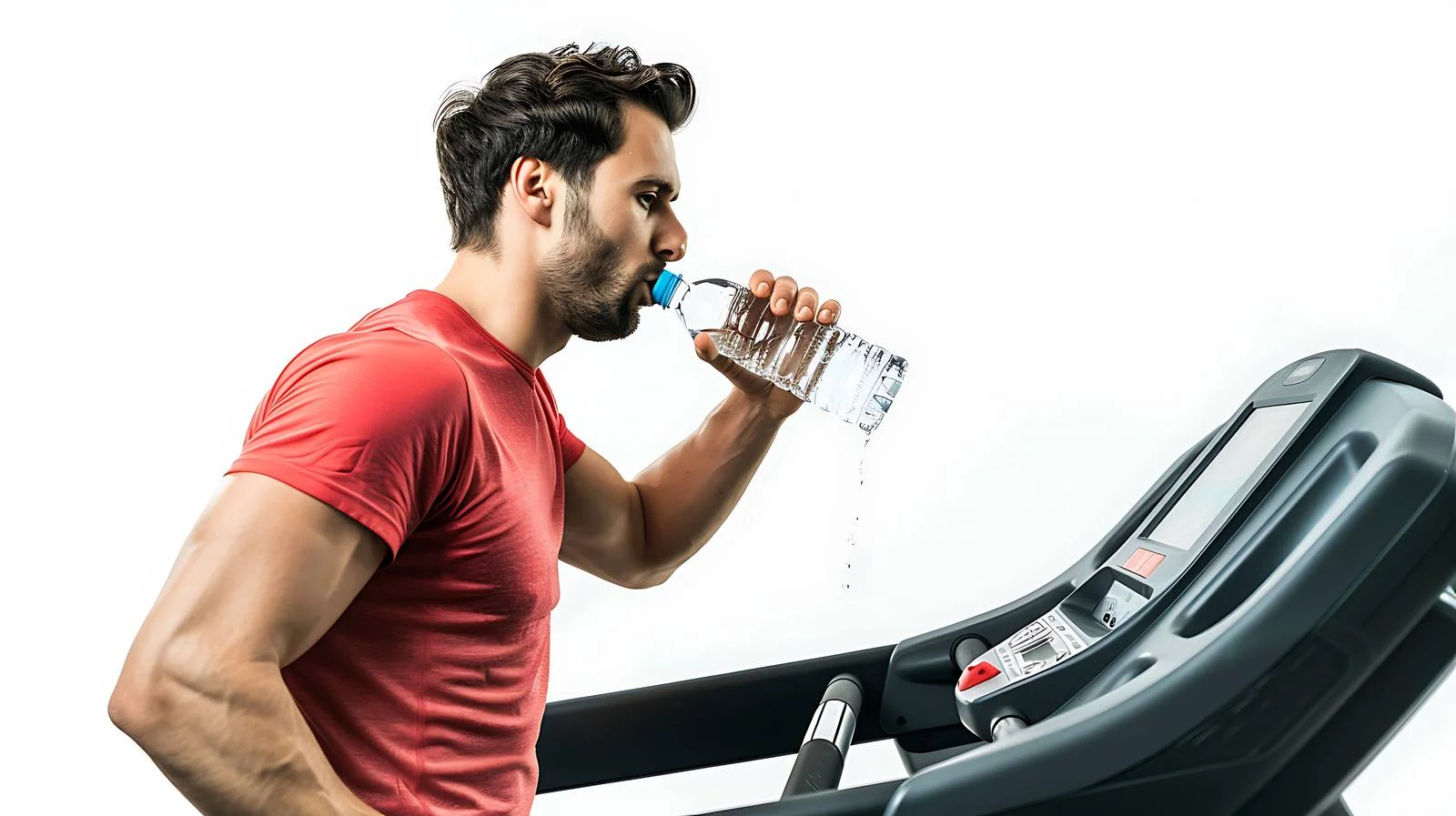 Hydration during workout in gym — free download from Dotvec