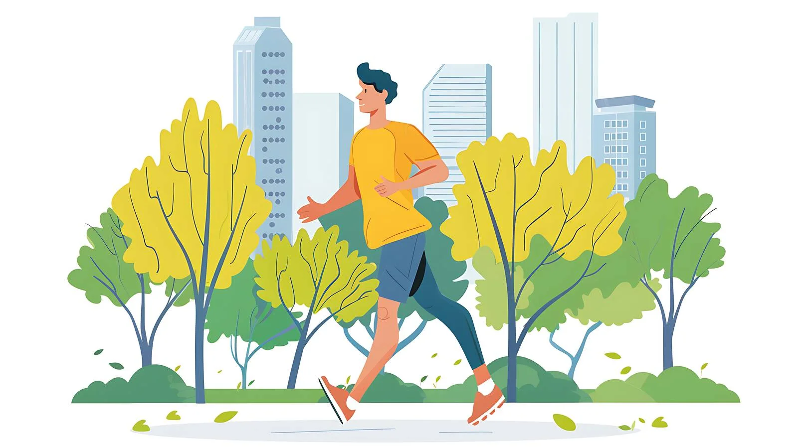Urban Runner Prepares for City Sprint — free download from Dotvec