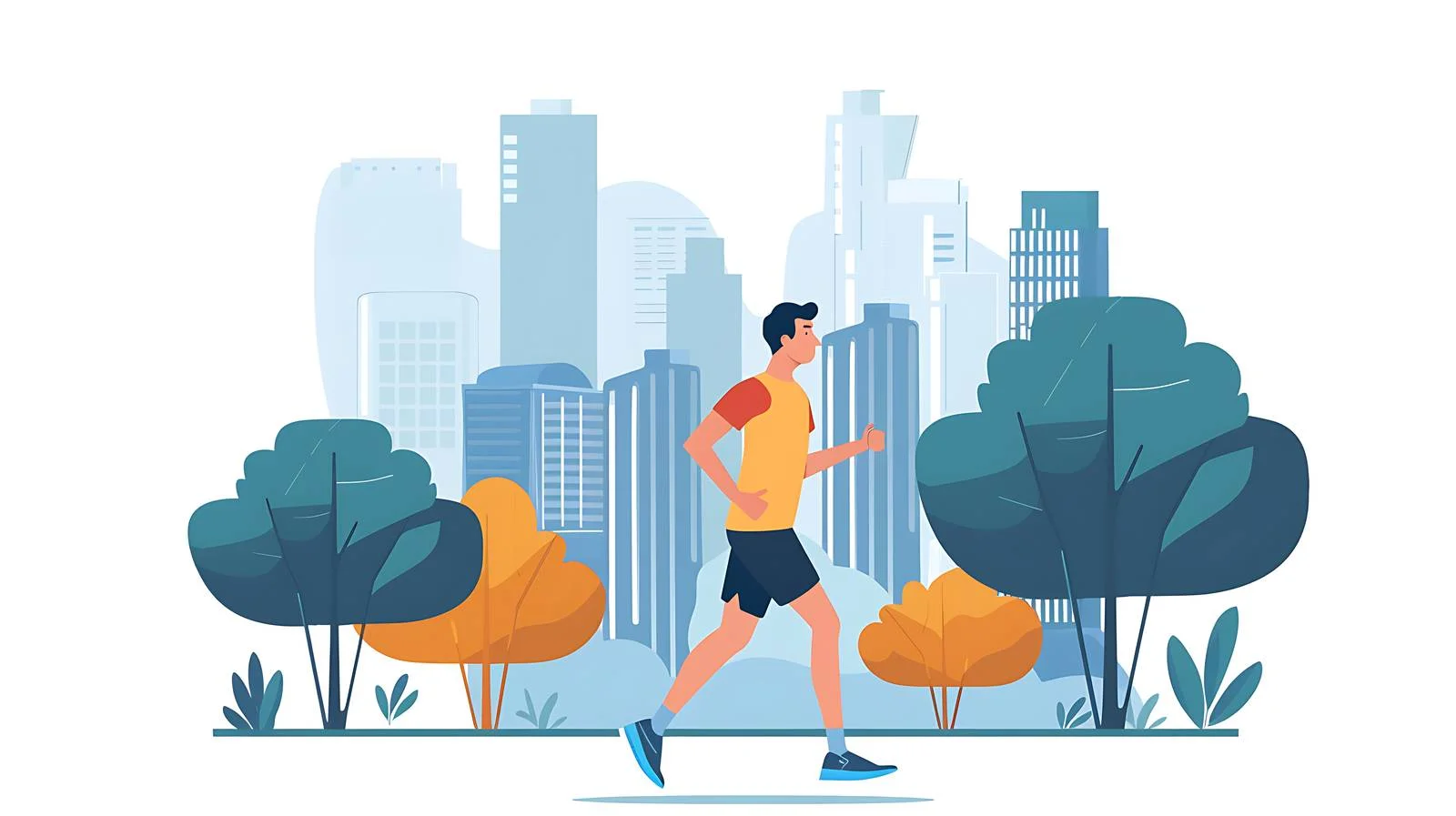 Urban Runner Preparing for Race — free download from Dotvec