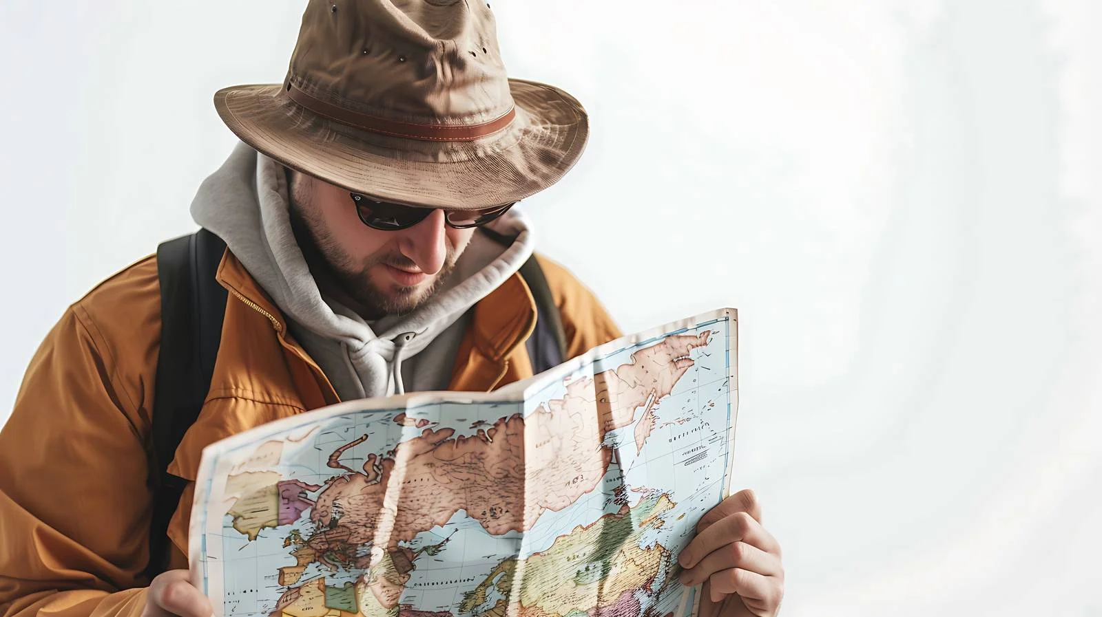 Man Analyzing Compass and Maps — free download from Dotvec