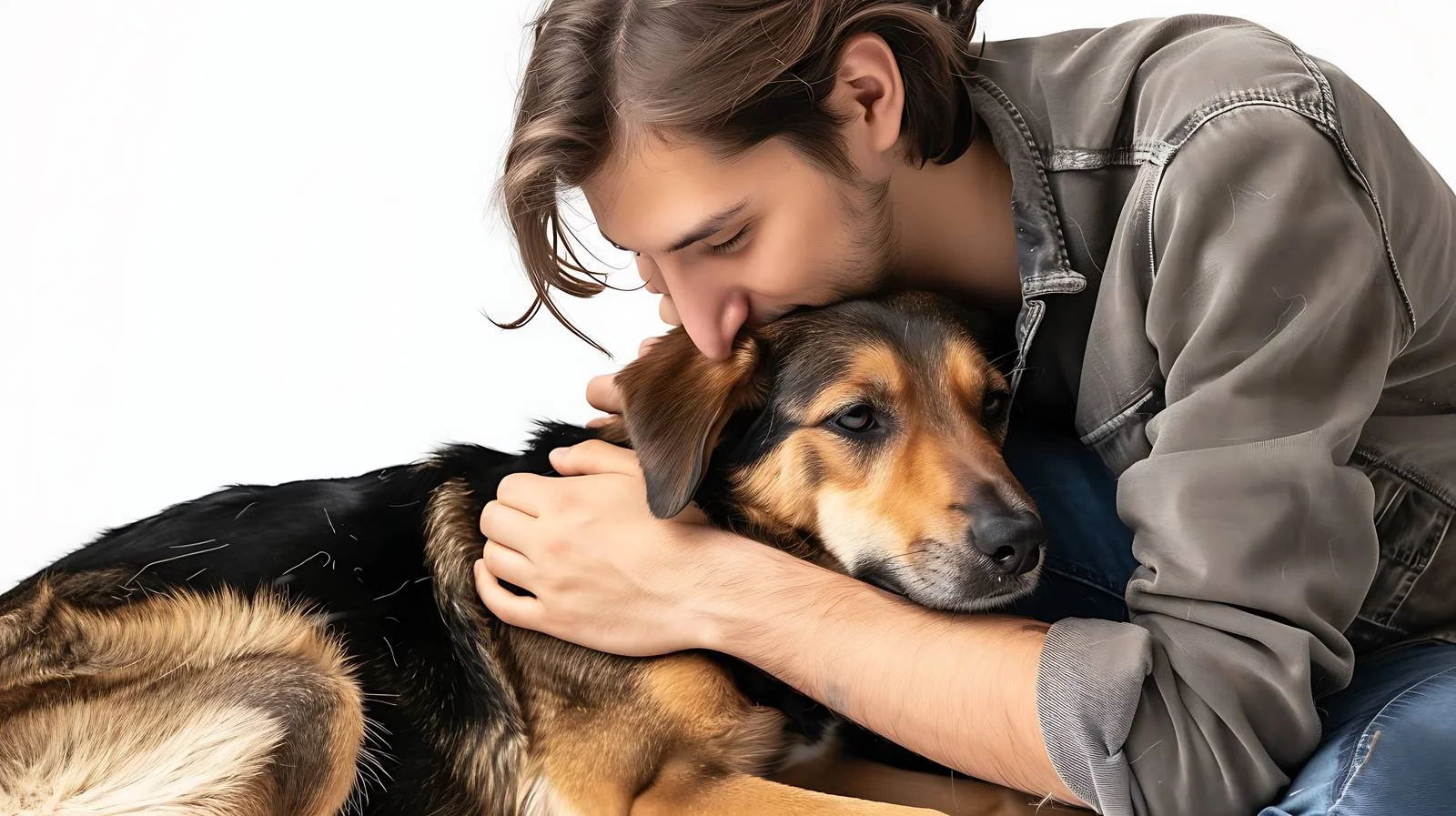 Man and Dog Enjoying at Dog Park — free download from Dotvec