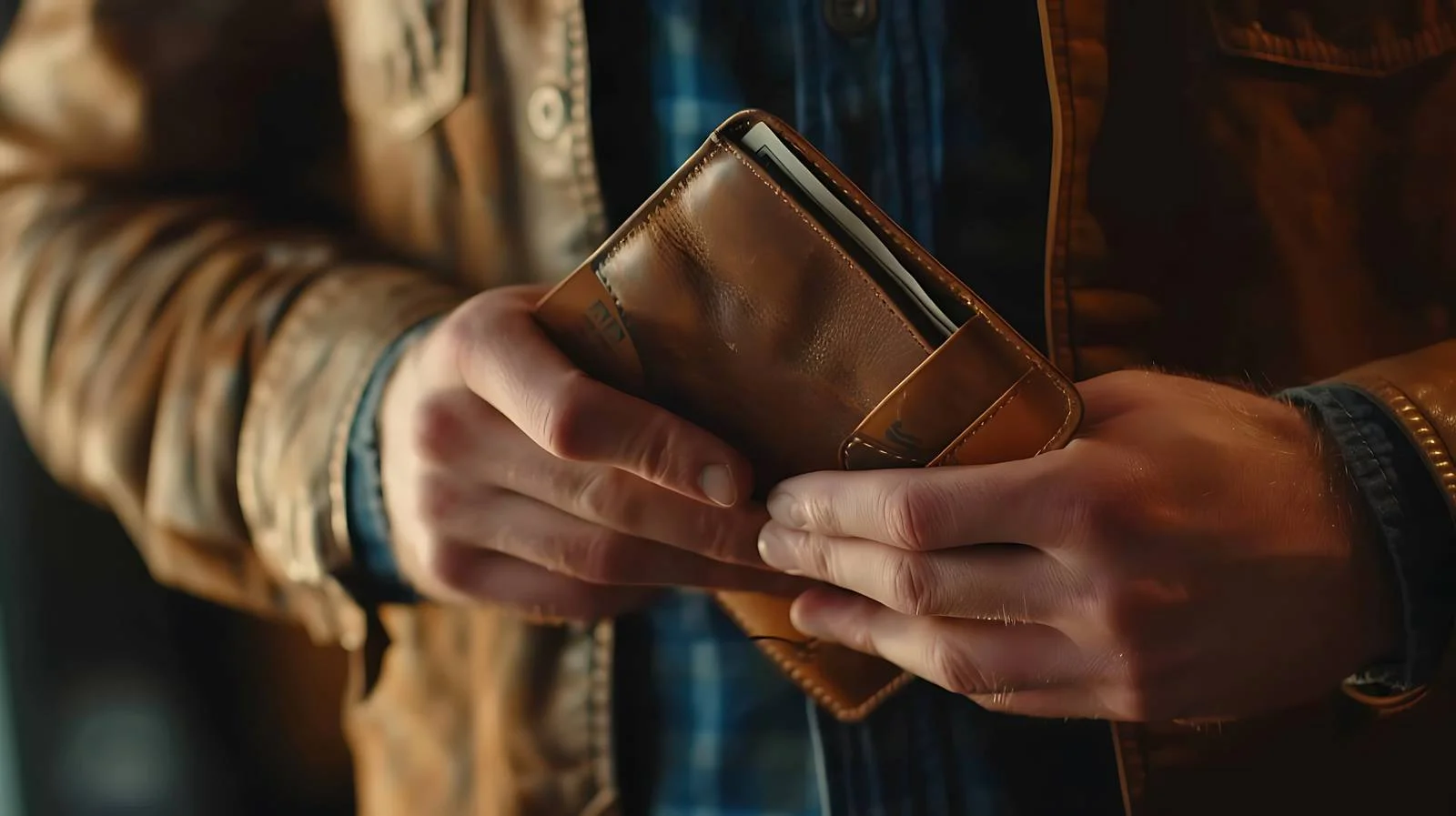 Man Checking Money Before Booking Hotel — free download from Dotvec