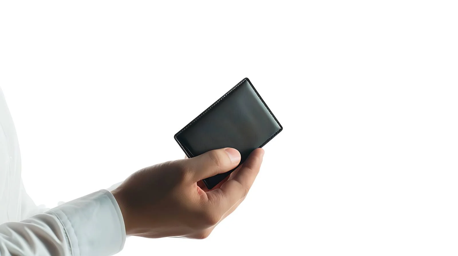 Man Reading Credit Card for Booking — free download from Dotvec