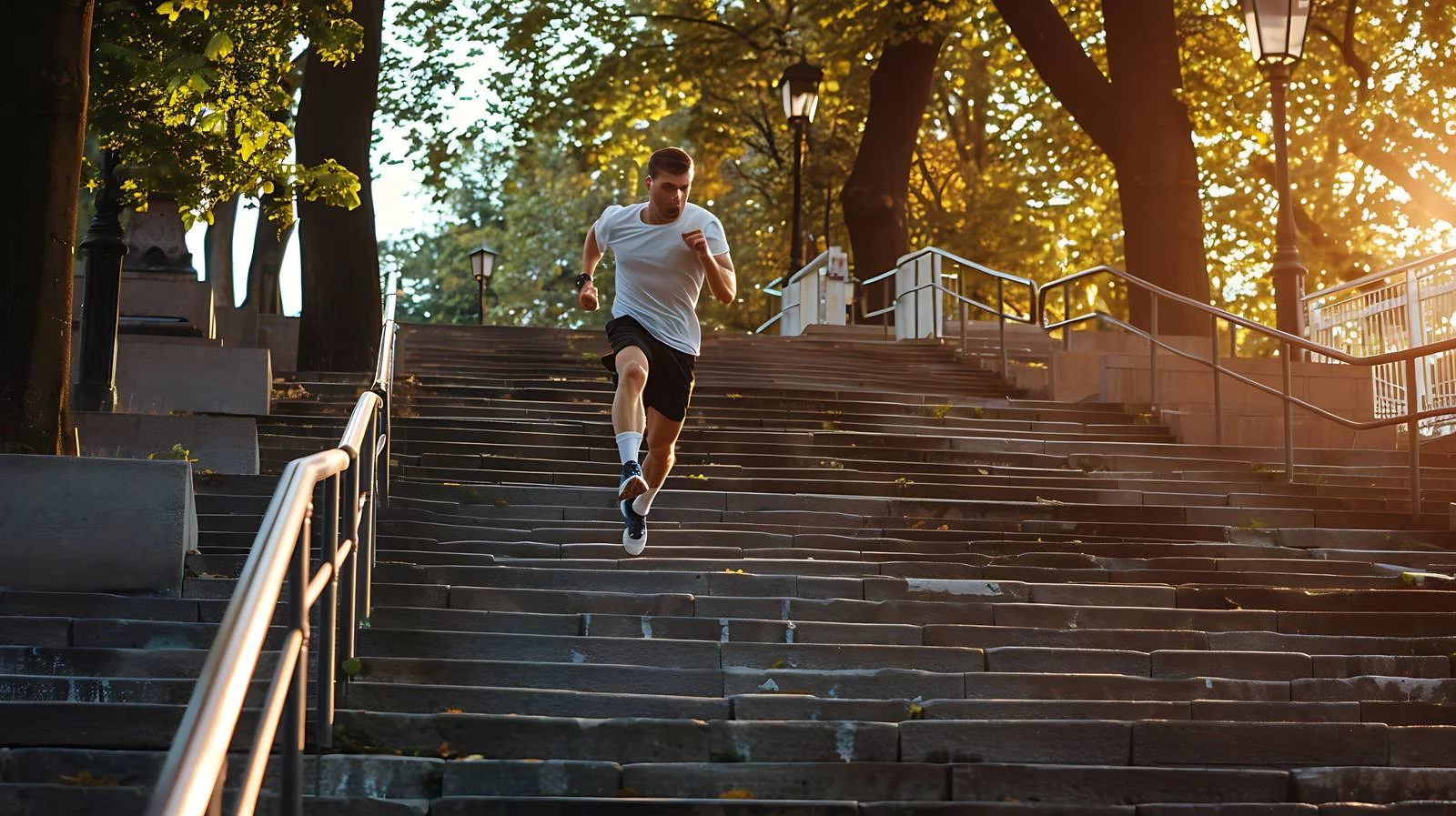 Urban Runner Ascending Staircase Fast — free download from Dotvec