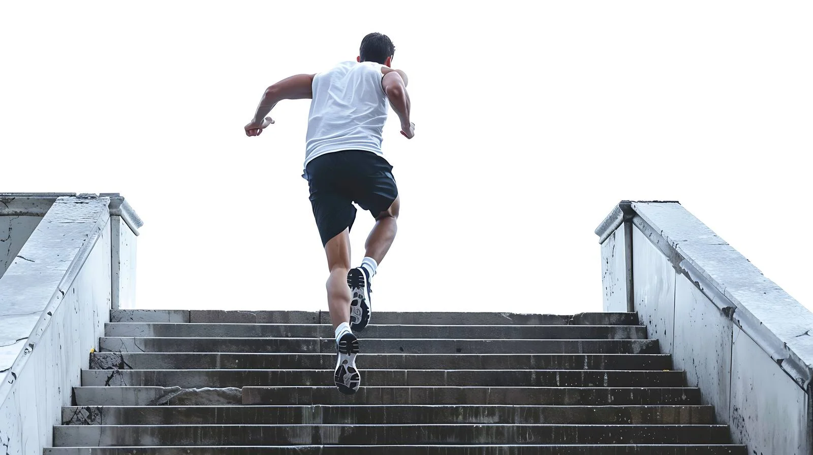 Urban Runner Ascending Staircase — free download from Dotvec