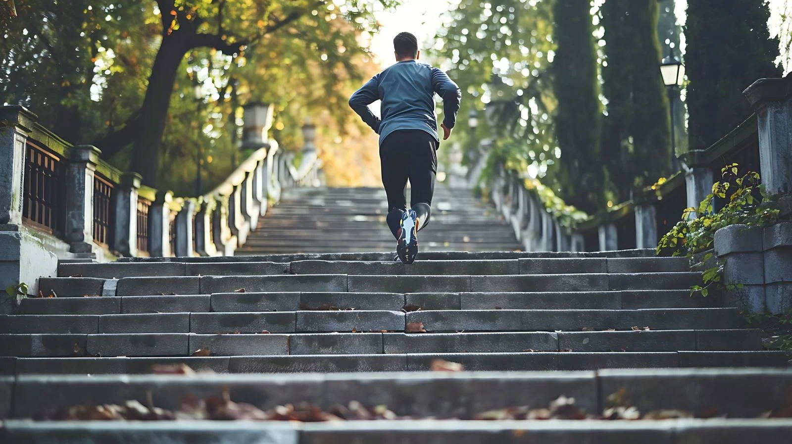 Urban Runner Ascending Stairs — free download from Dotvec