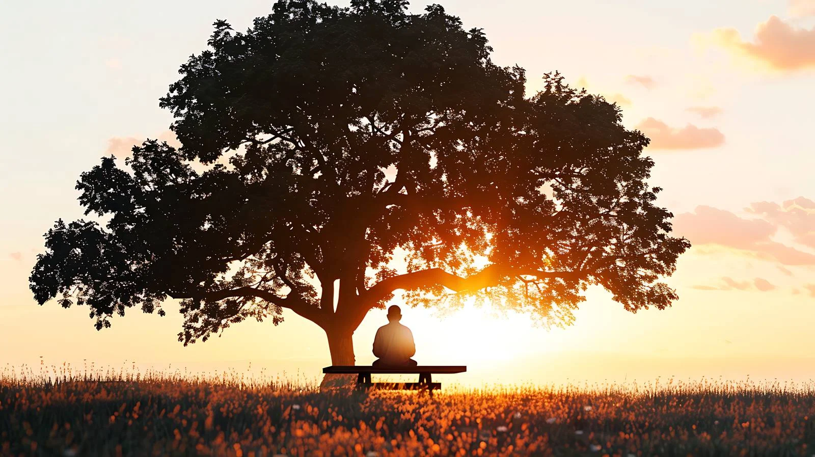 Contemplating Sunset Scene — free download from Dotvec