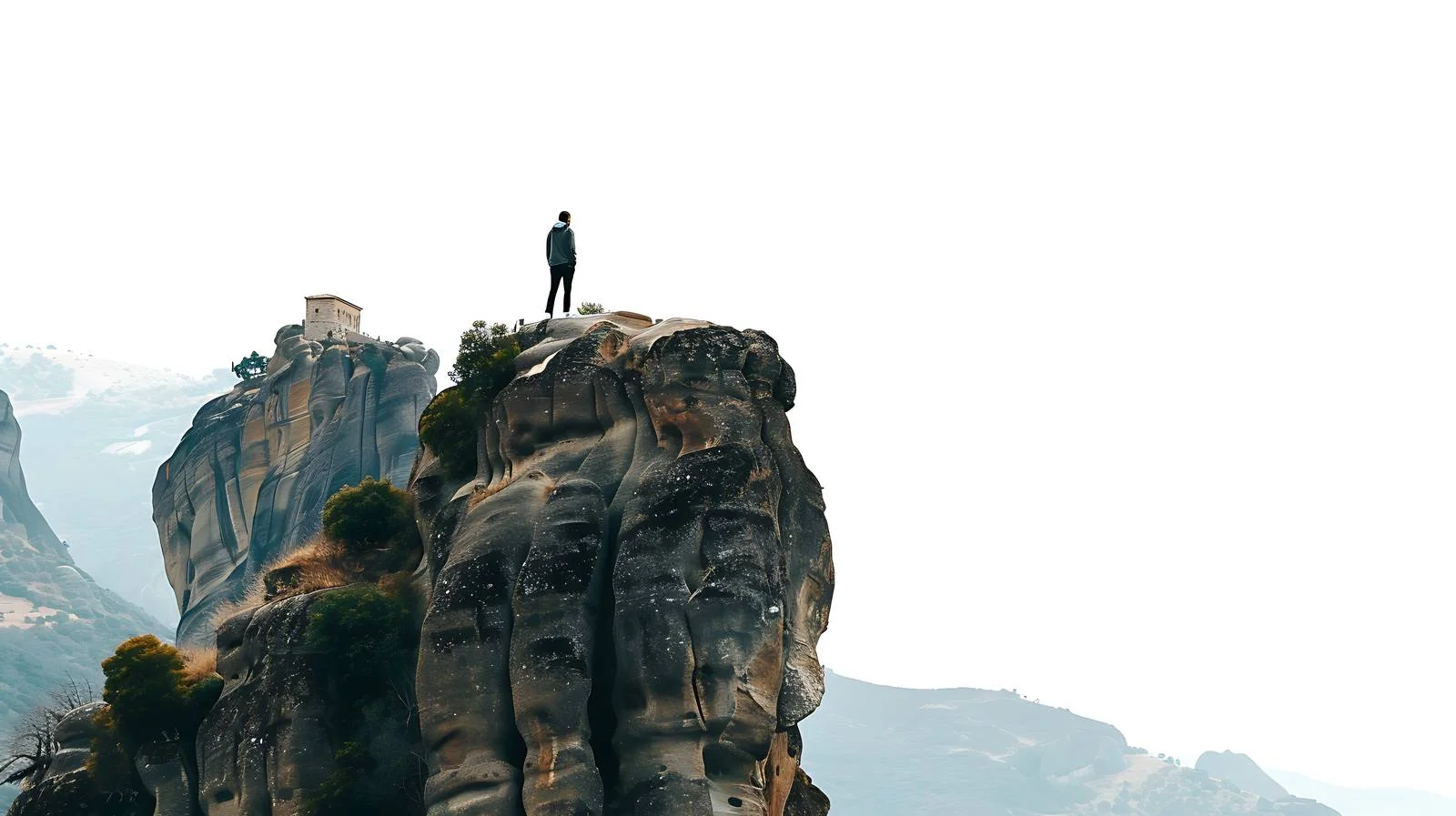 Man Enjoying View at Rocky Mountains Summit — free download from Dotvec