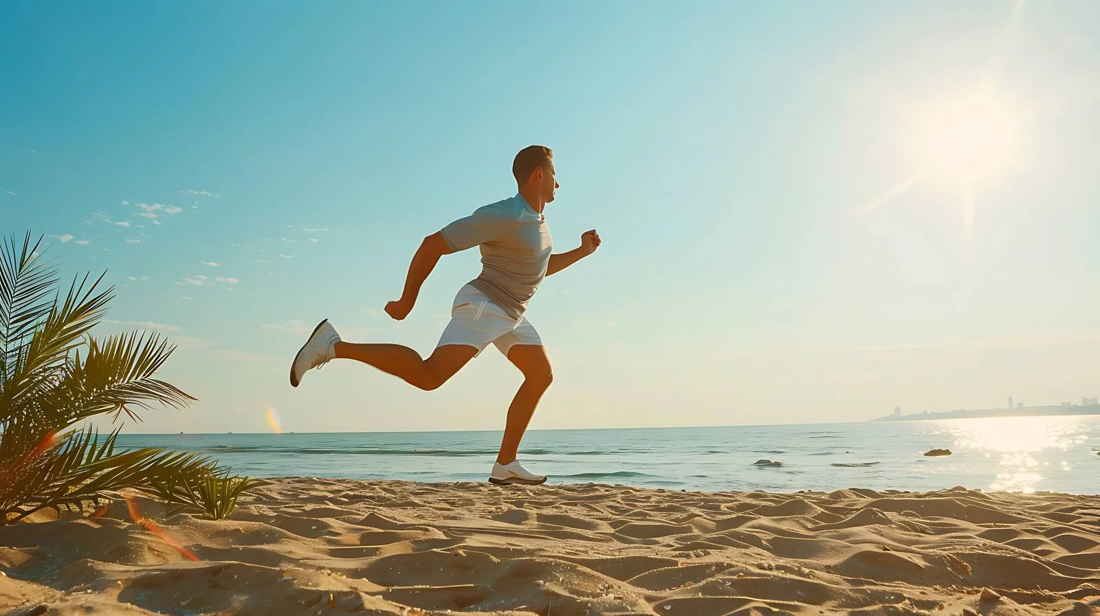 Pre-run Stretching Young Man Workout Image — free download from Dotvec